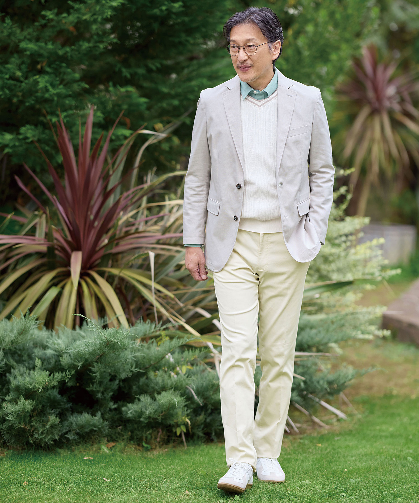 メンズ ドビー生地 シャンブレー テーラード ジャケット通販 [1604