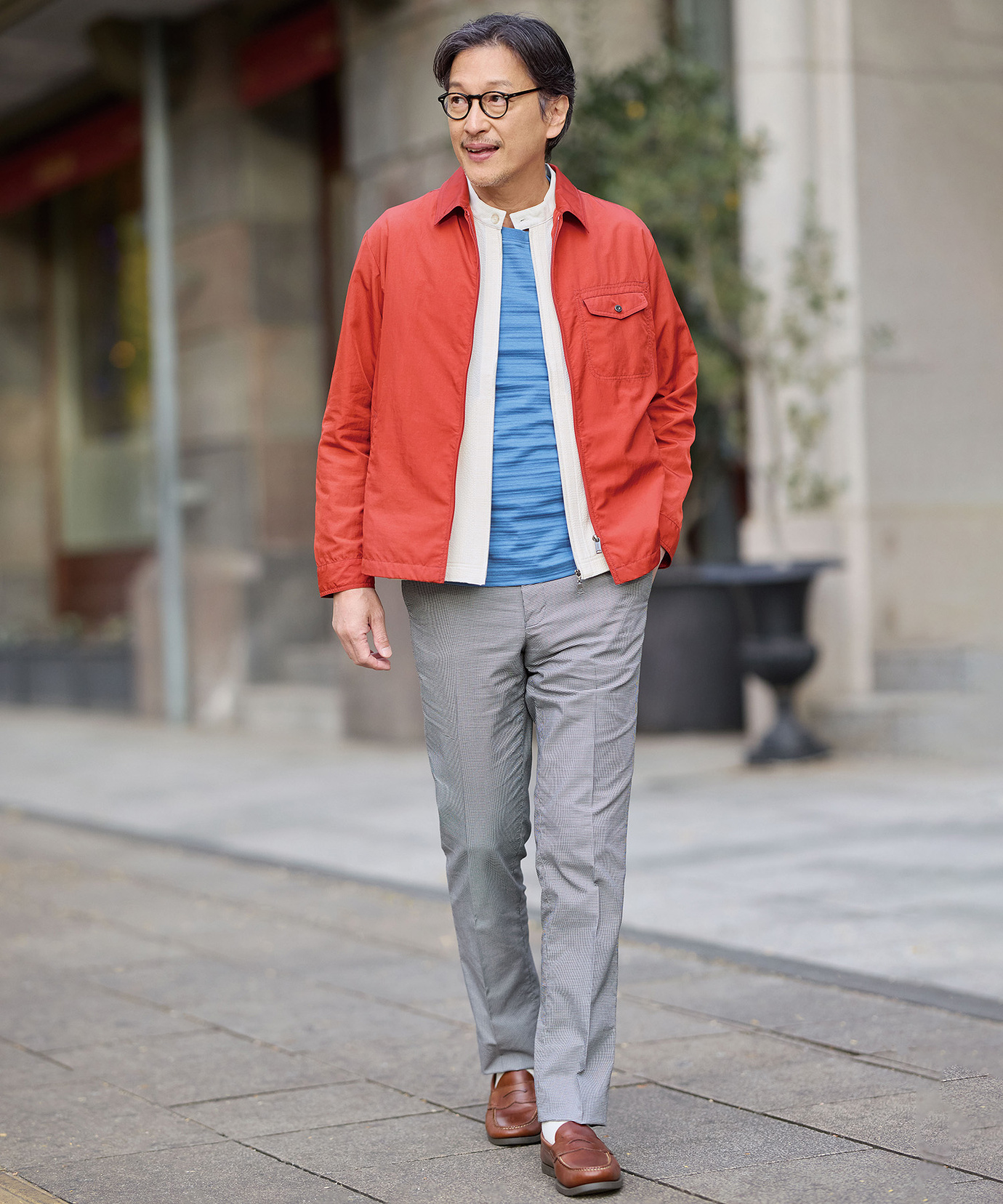 メンズ タフタ素材 ジップアップ ブルゾン【撥水】通販 [1604-51408