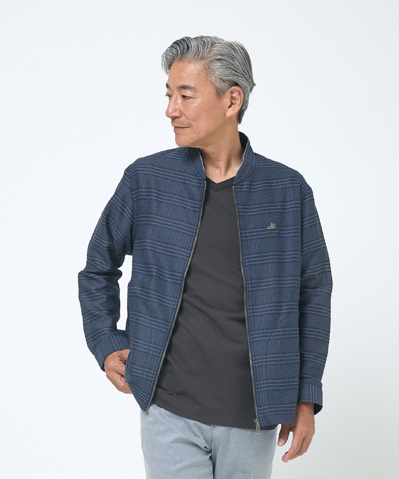 メンズ カラミ メッシュ調 ブルゾン通販 [1604-53403] - クロコダイル