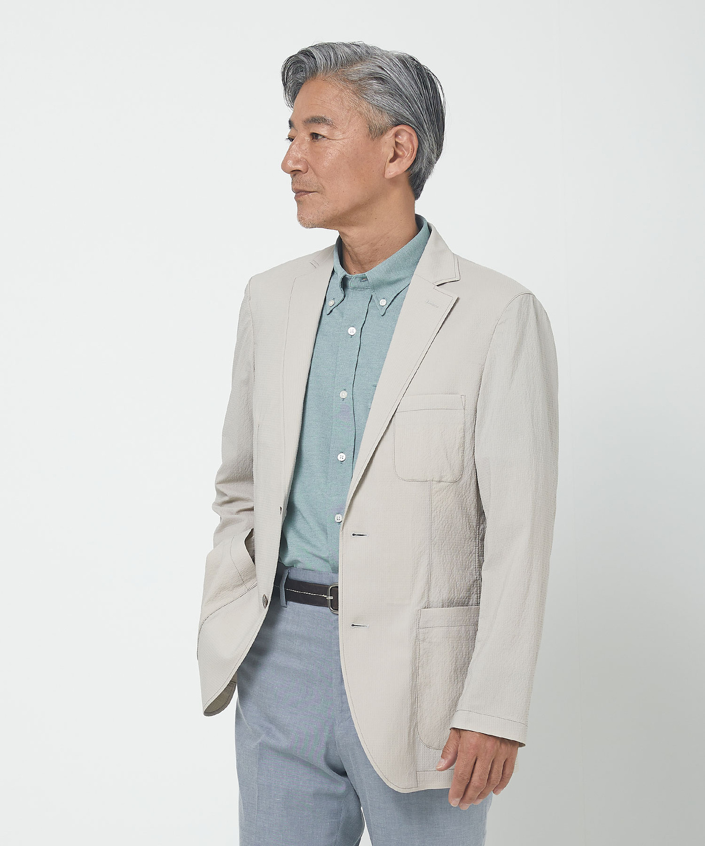 メンズ ストレッチ サッカー テーラード ジャケット通販 [1604-53404