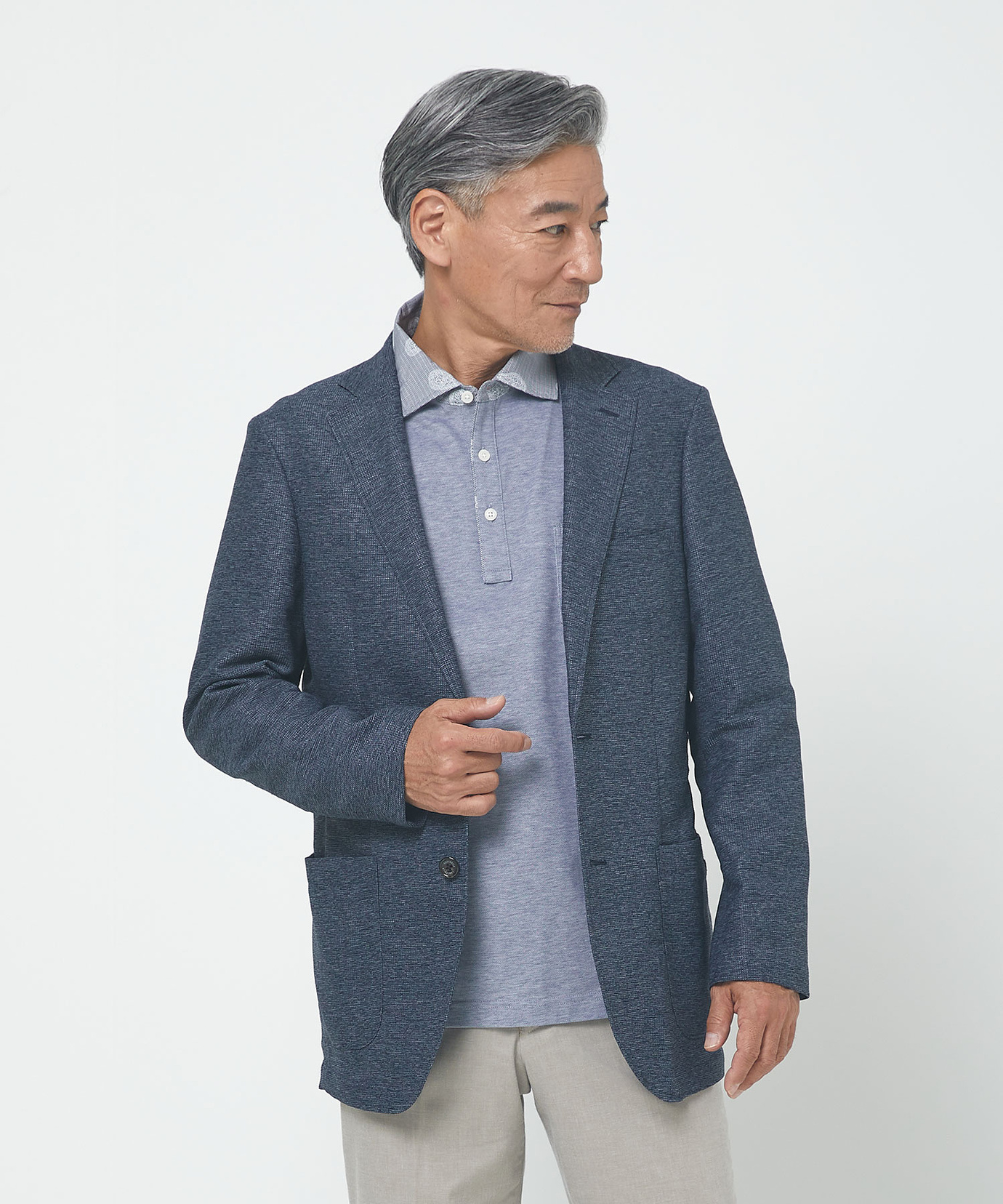 メンズ カラミ メッシュ調 ジャケット通販 [1604-53405