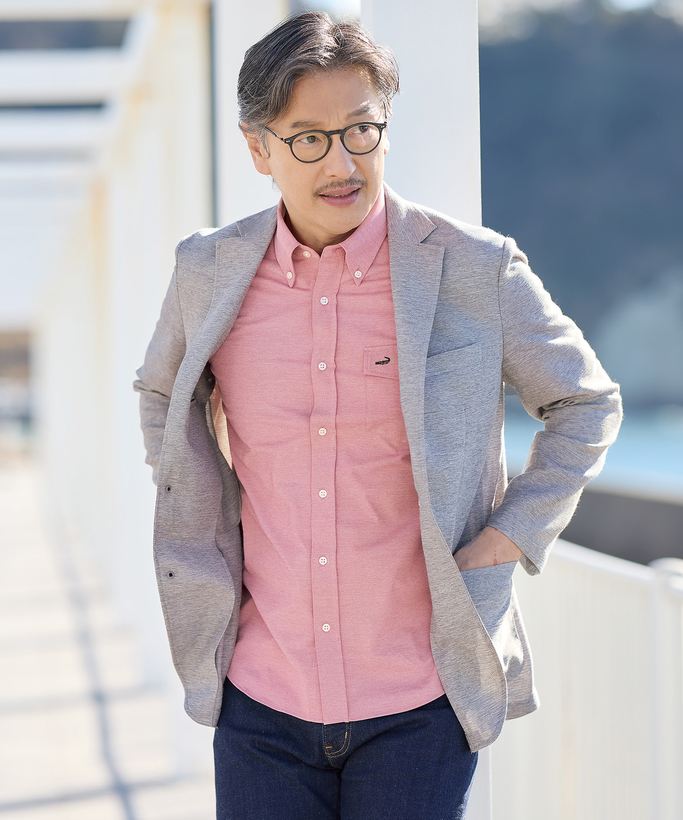 メンズ カラミ メッシュ調 ジャケット通販 [1604-53405