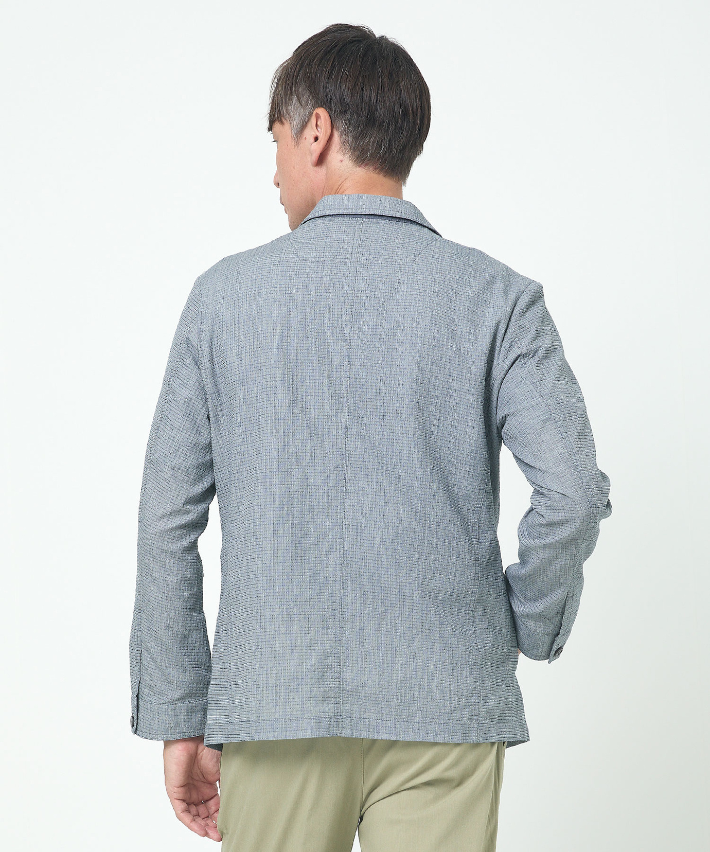 メンズ リップル生地 サマージャケット【吸汗速乾】通販 [1604-53406