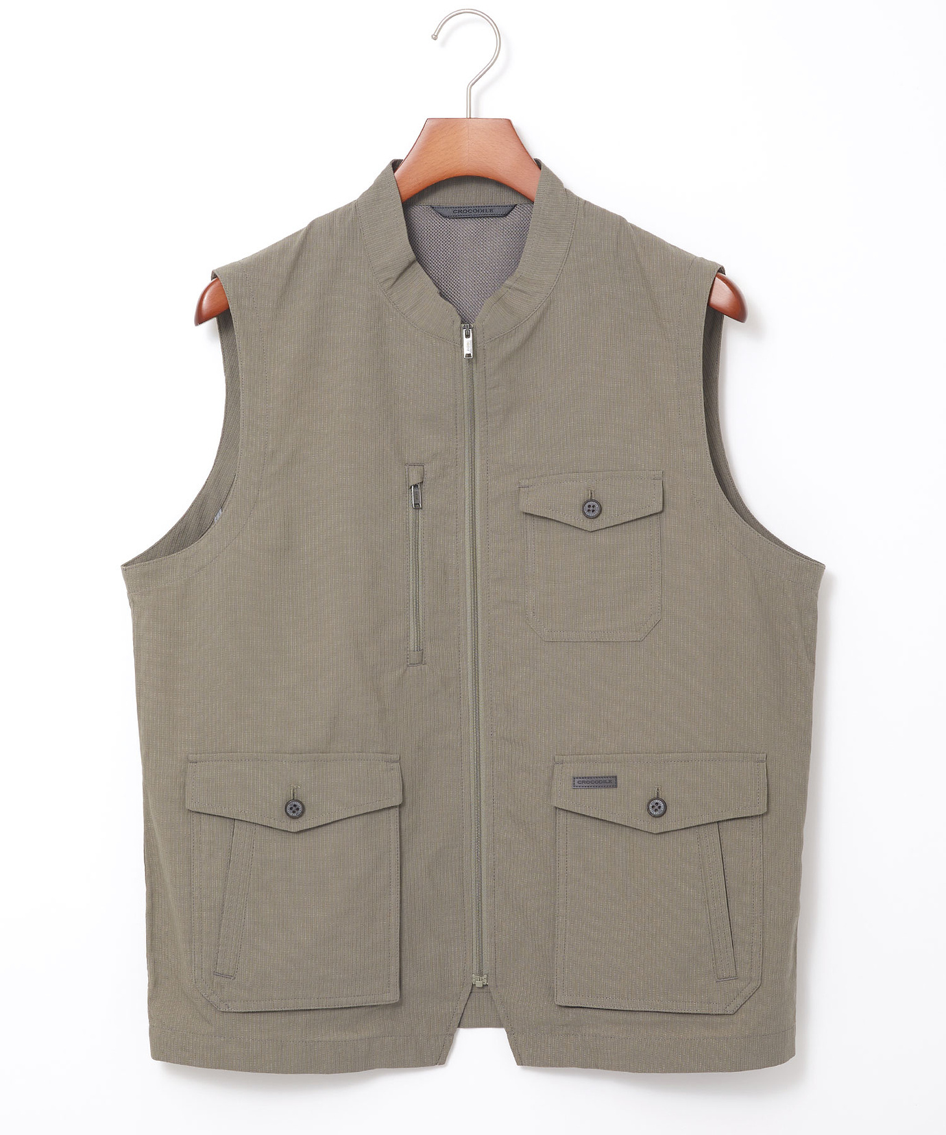 メンズ ドビー生地 マルチポケット ベスト【吸汗速乾】通販 [1604