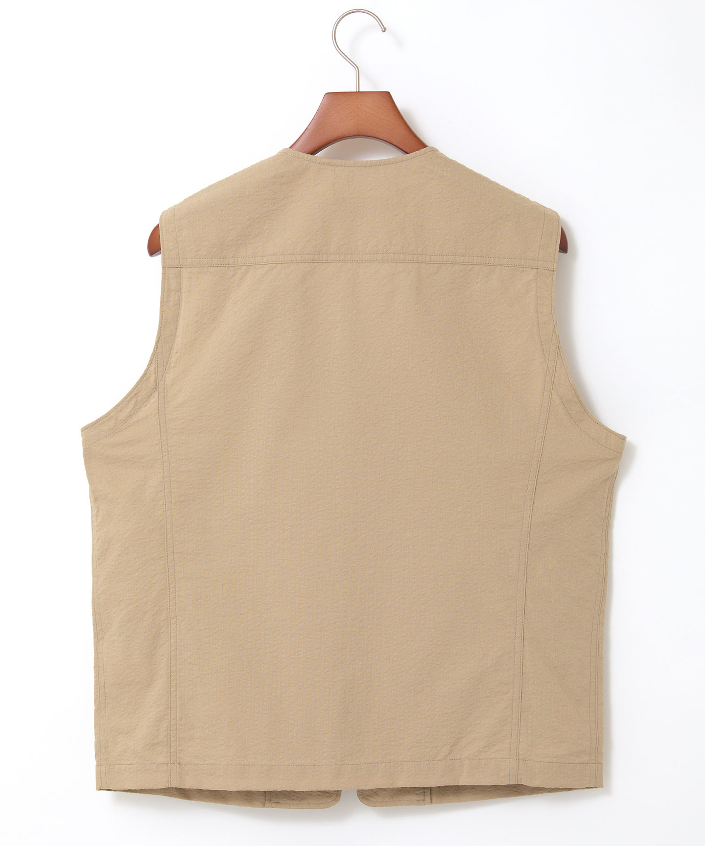 メンズ シアサッカー ベスト【吸汗速乾】通販 [1604-53410