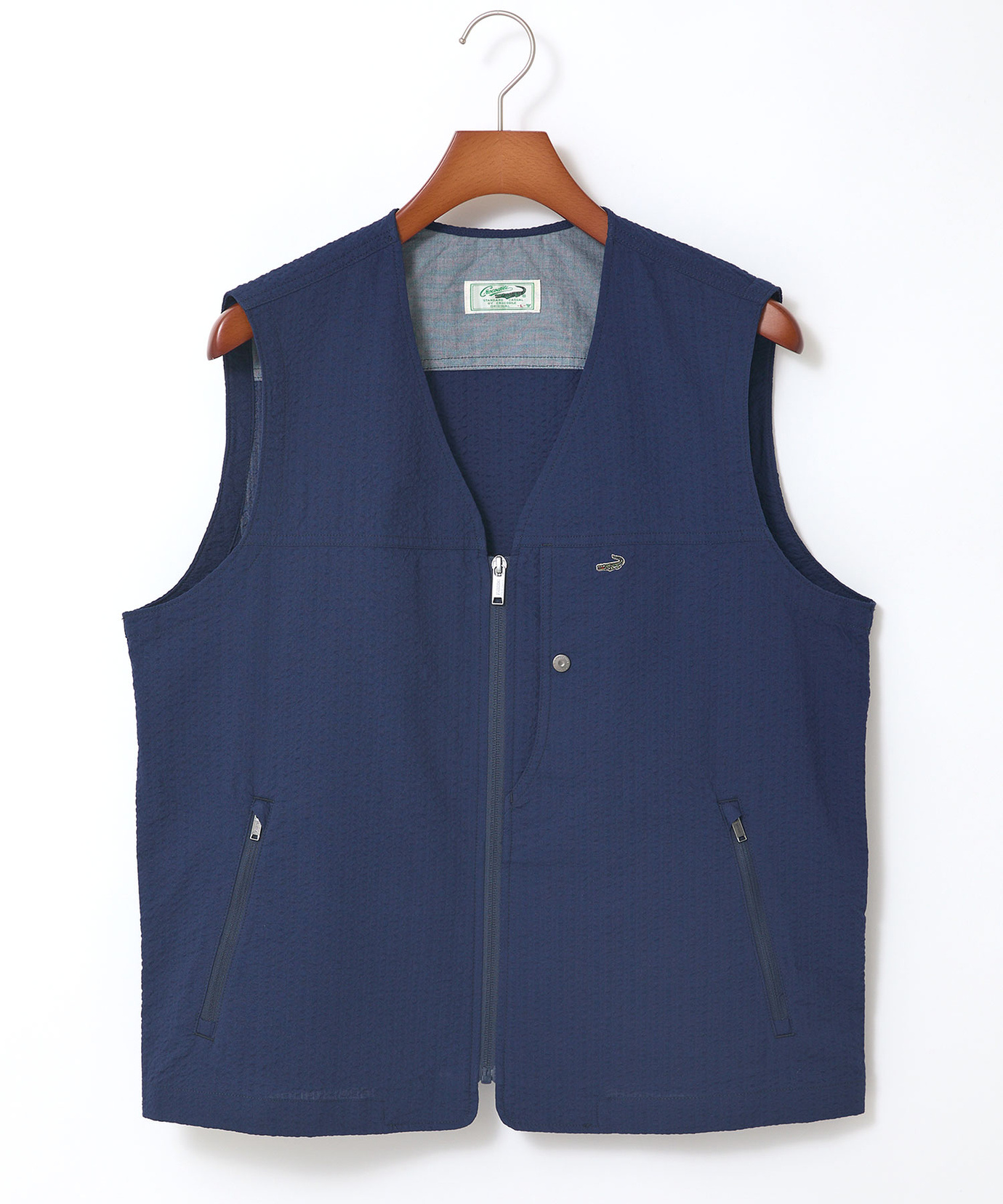 ARMADA INSPIREDコラボベスト　Lサイズ メンズ シアサッカー ベスト【吸汗速乾】通販 [1604-53410