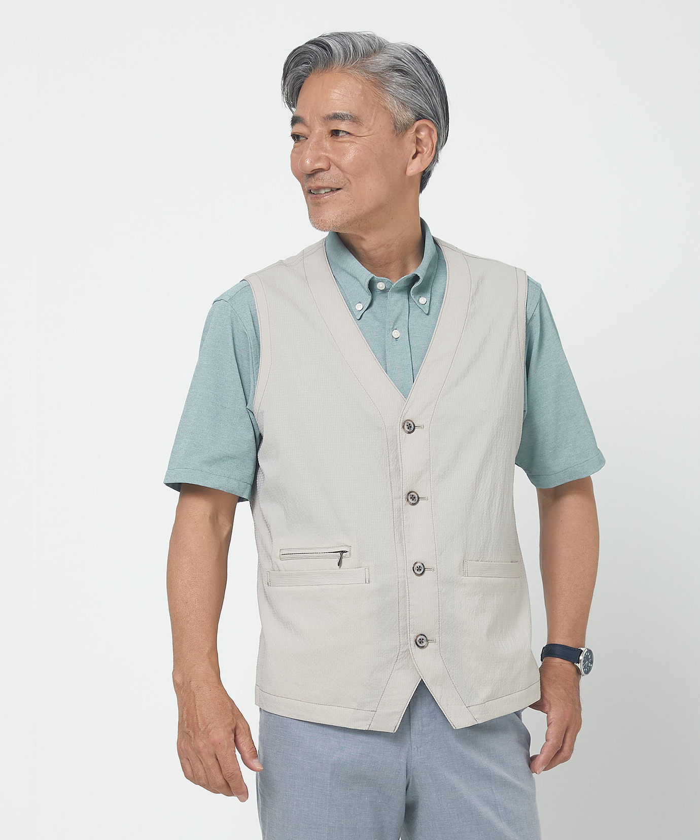 メンズ サッカー ジレ ベスト通販 [1604-53411] - クロコダイル