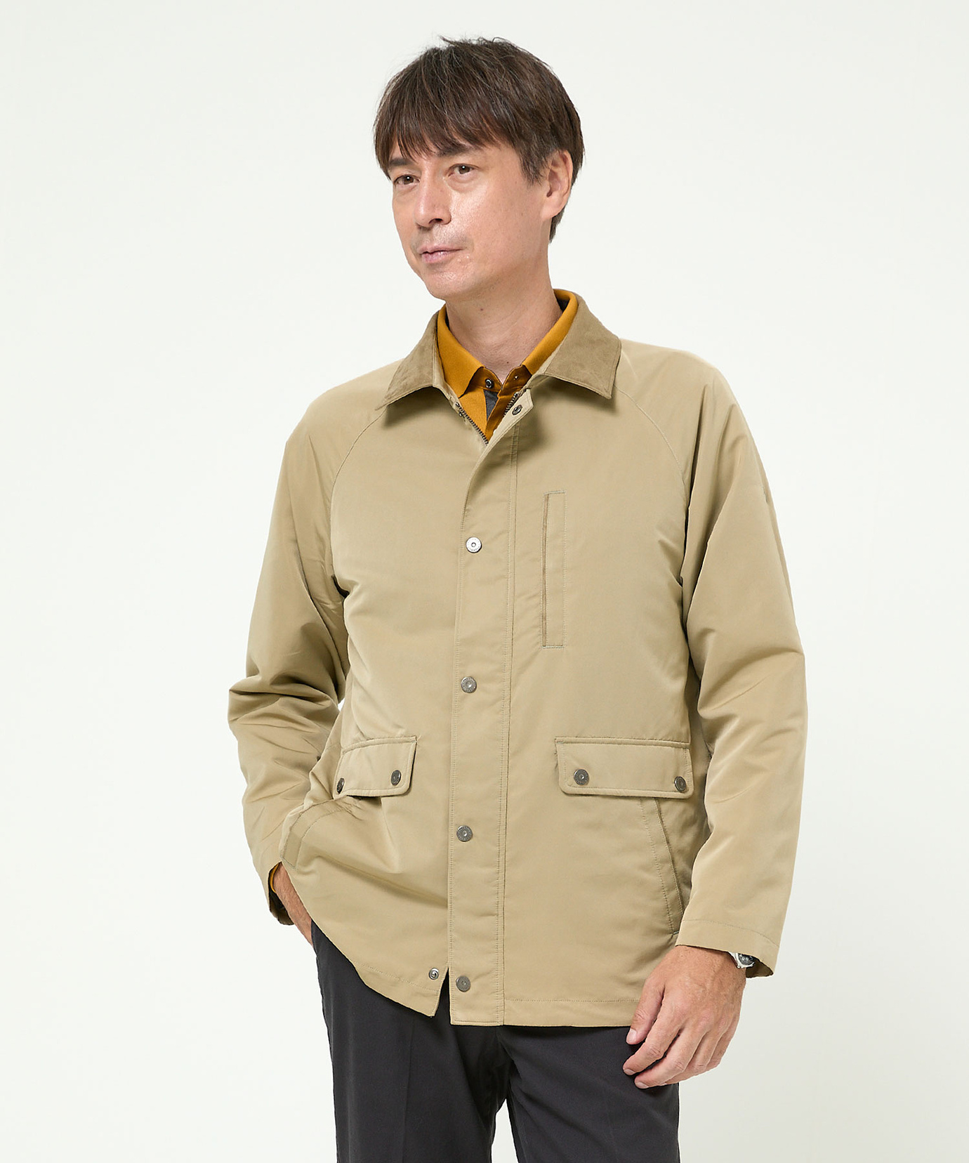 メンズ ステンカラー カバーオール ジャケット通販 [1604-55403