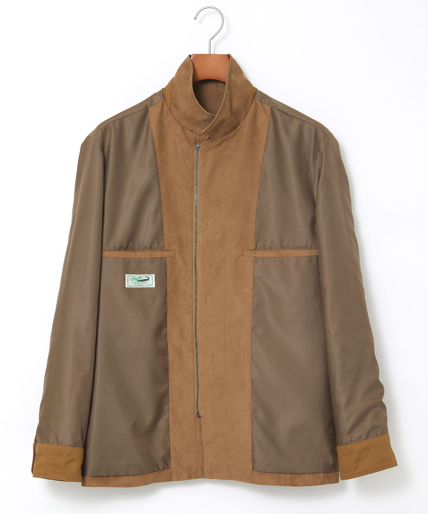 ブルゾンどんぐり様 ORCIVAL オーシバル ブラッシュドタフタスタンドカラーロングブルゾン