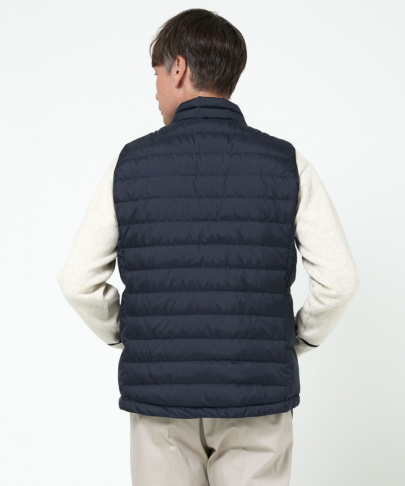 メンズ スタンドカラー ダウン ベスト通販 [1604-56401