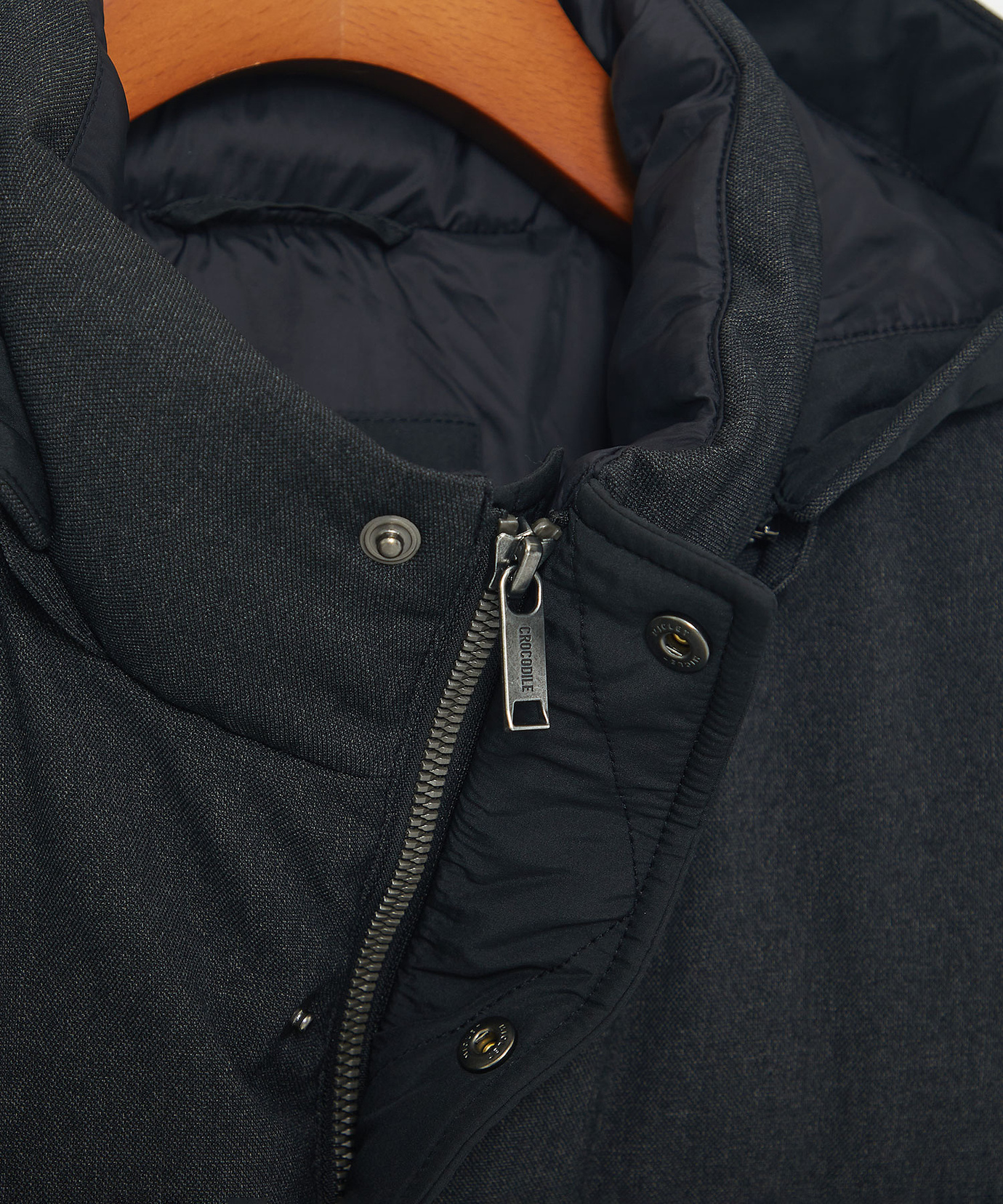 メンズ フード付き 切り替え ダウンコート通販 [1604-58403