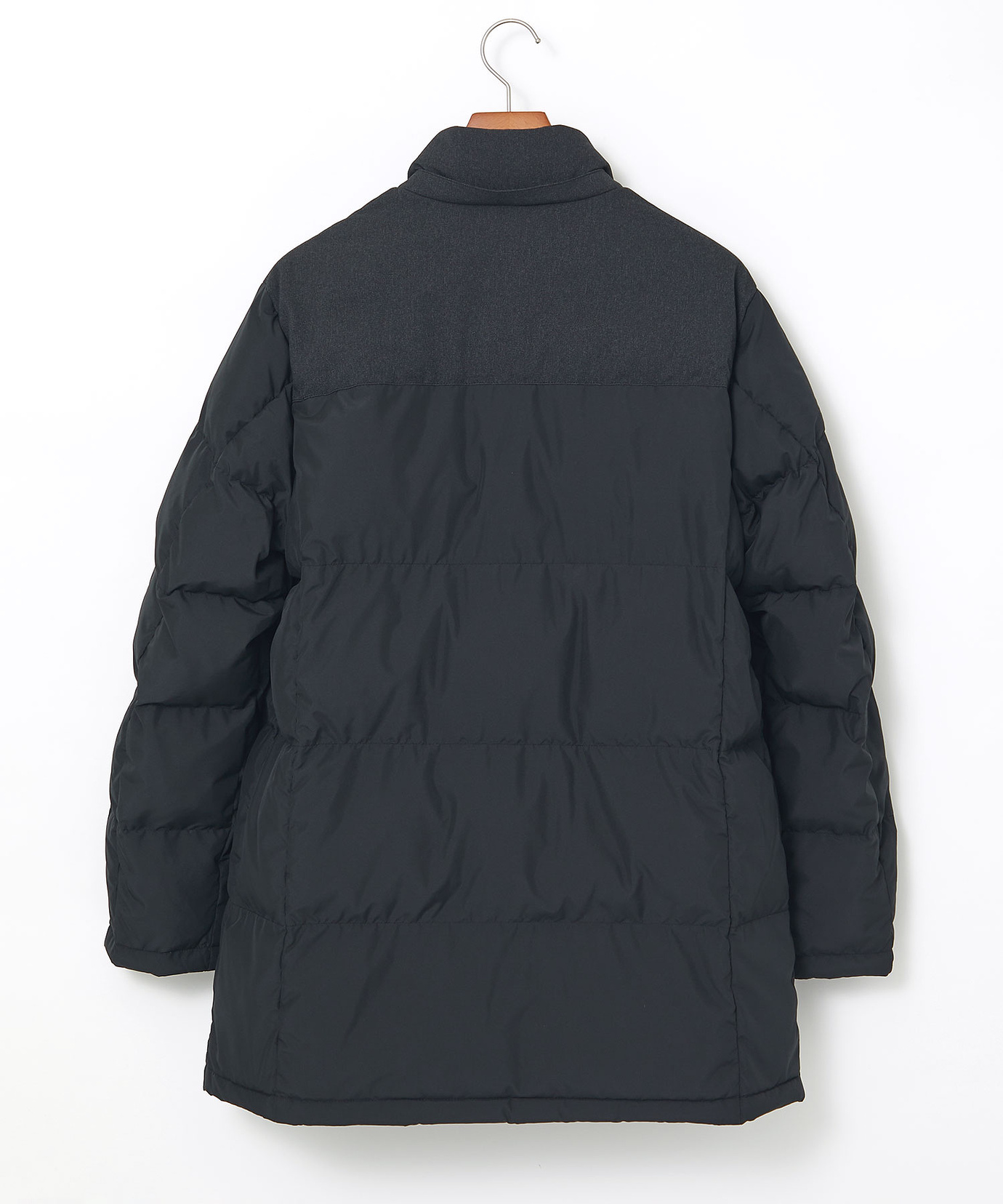 メンズ フード付き 切り替え ダウンコート通販 [1604-58403