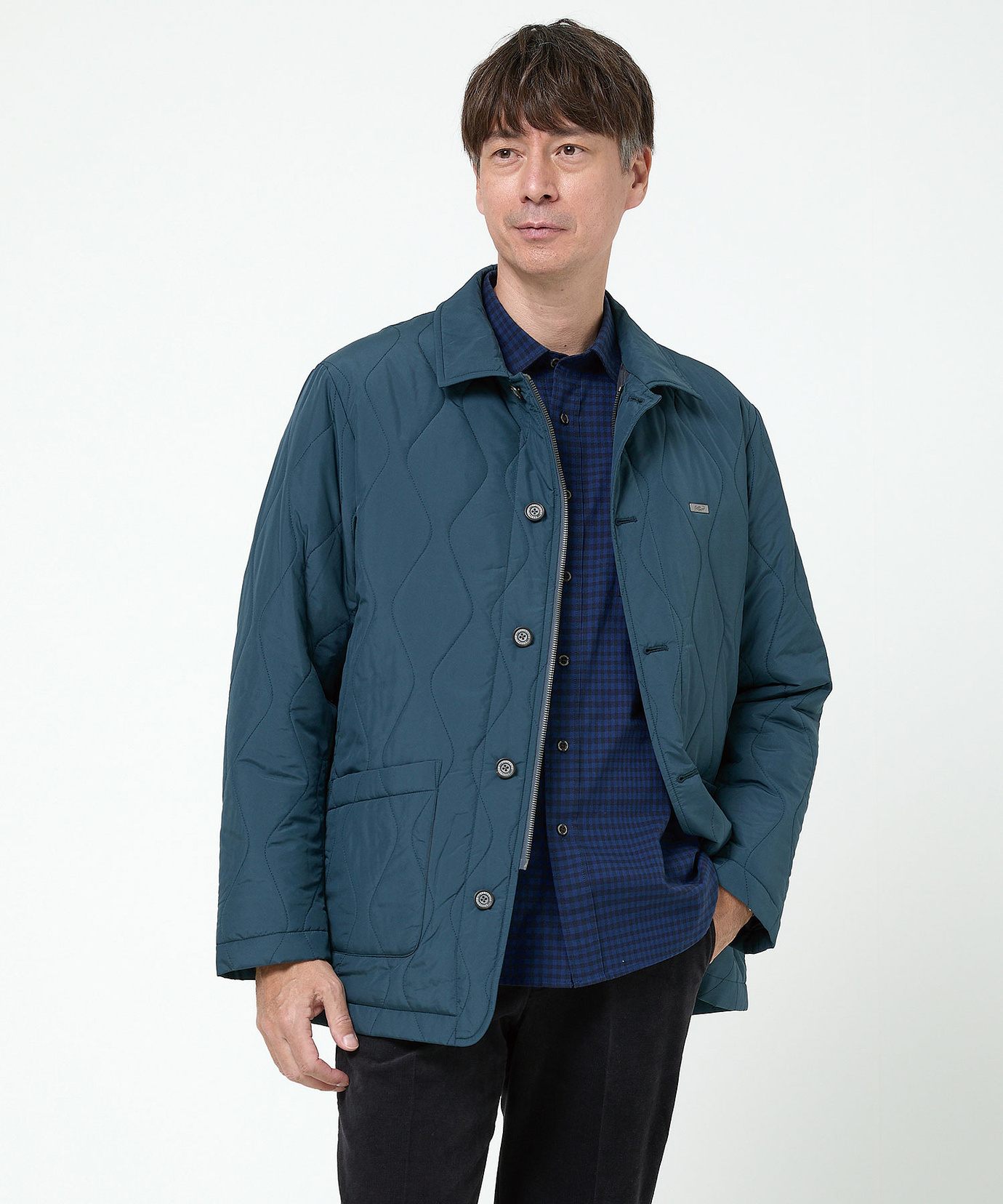 メンズ キルティング ステンカラー ジャケット通販 [1604-58404