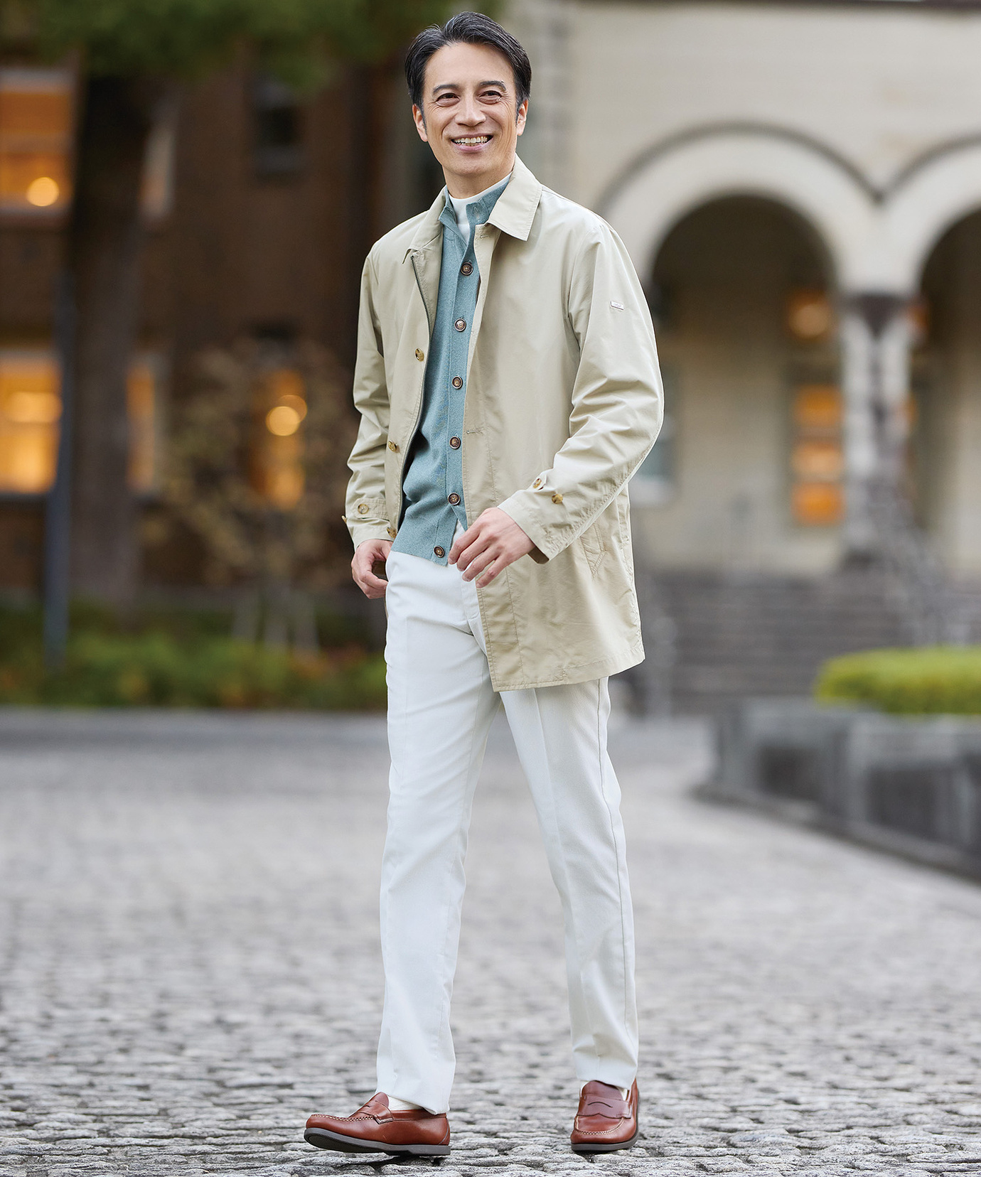 メンズ ライト ステンカラー コート通販 [1604-61400] - クロコダイル