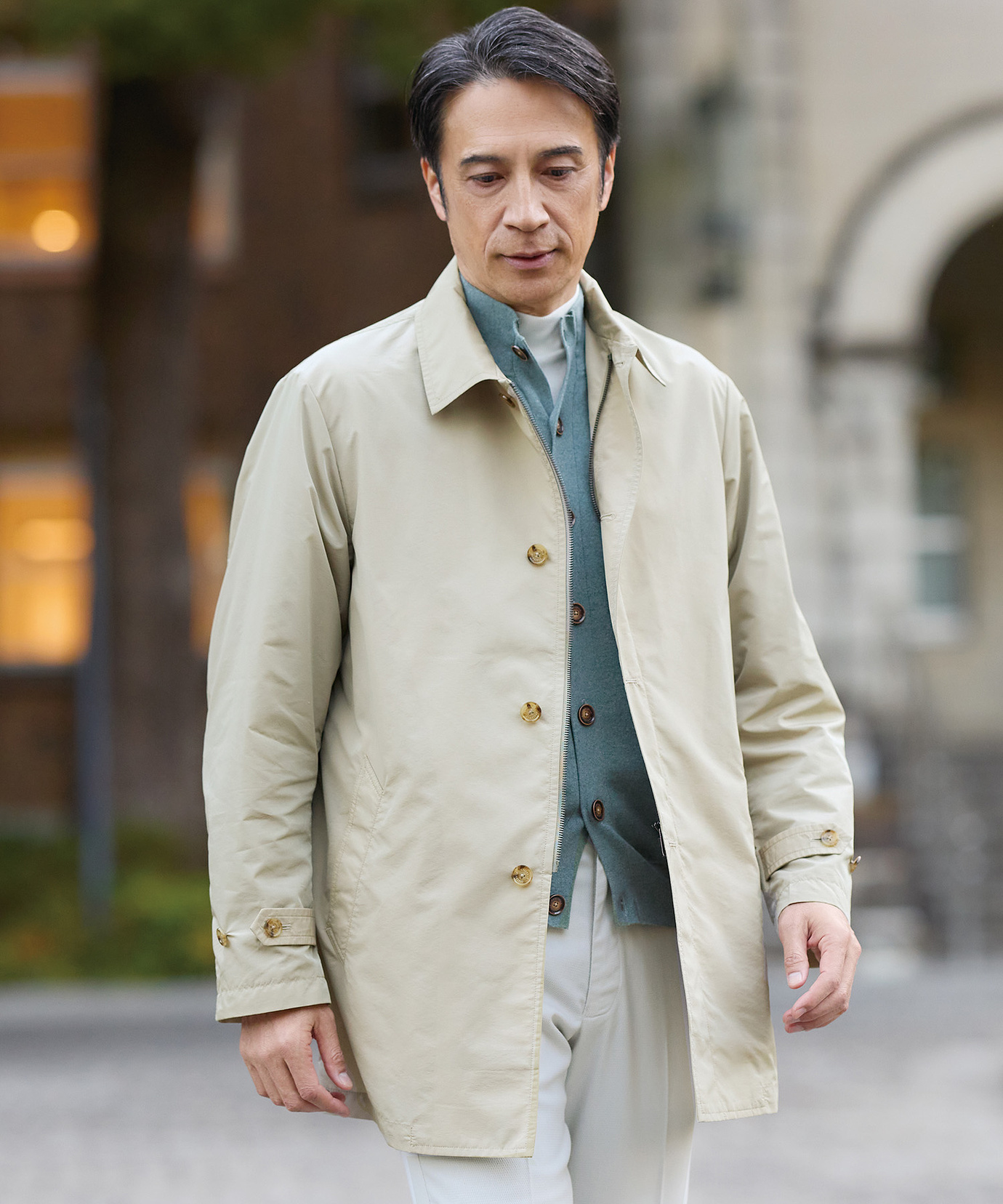 メンズ ライト ステンカラー コート通販 [1604-61400] - クロコダイル