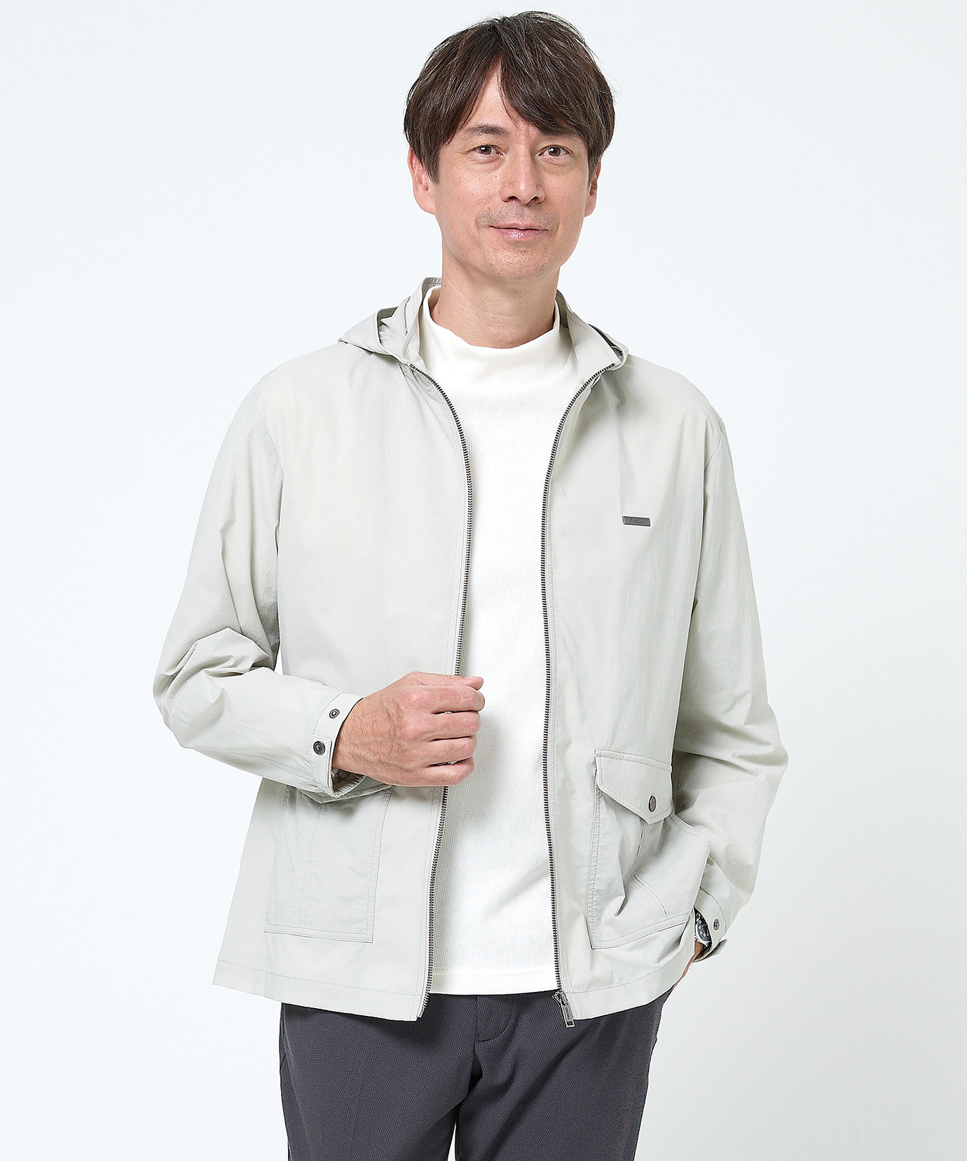 メンズ フード付き ストレッチ マウンテンパーカー通販 [1604-61406