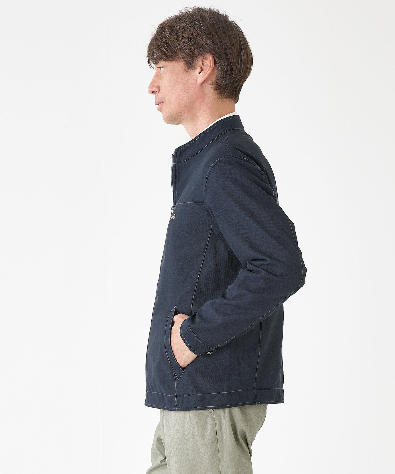 メンズ カラミ織り ストレッチ ブルゾン通販 [1604-63402