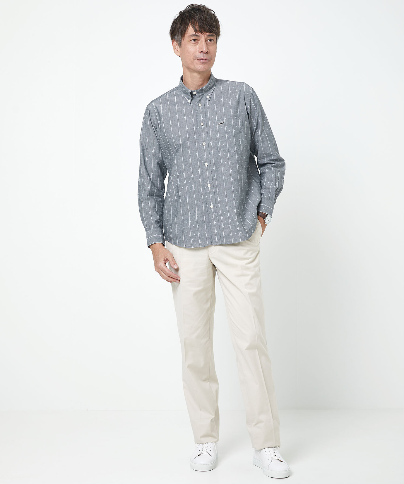 オーラリー２タックグレーパンツ AURALEE オーラリー 22AW 日本製 LIGHT WOOL MAX GABARDINE TWO