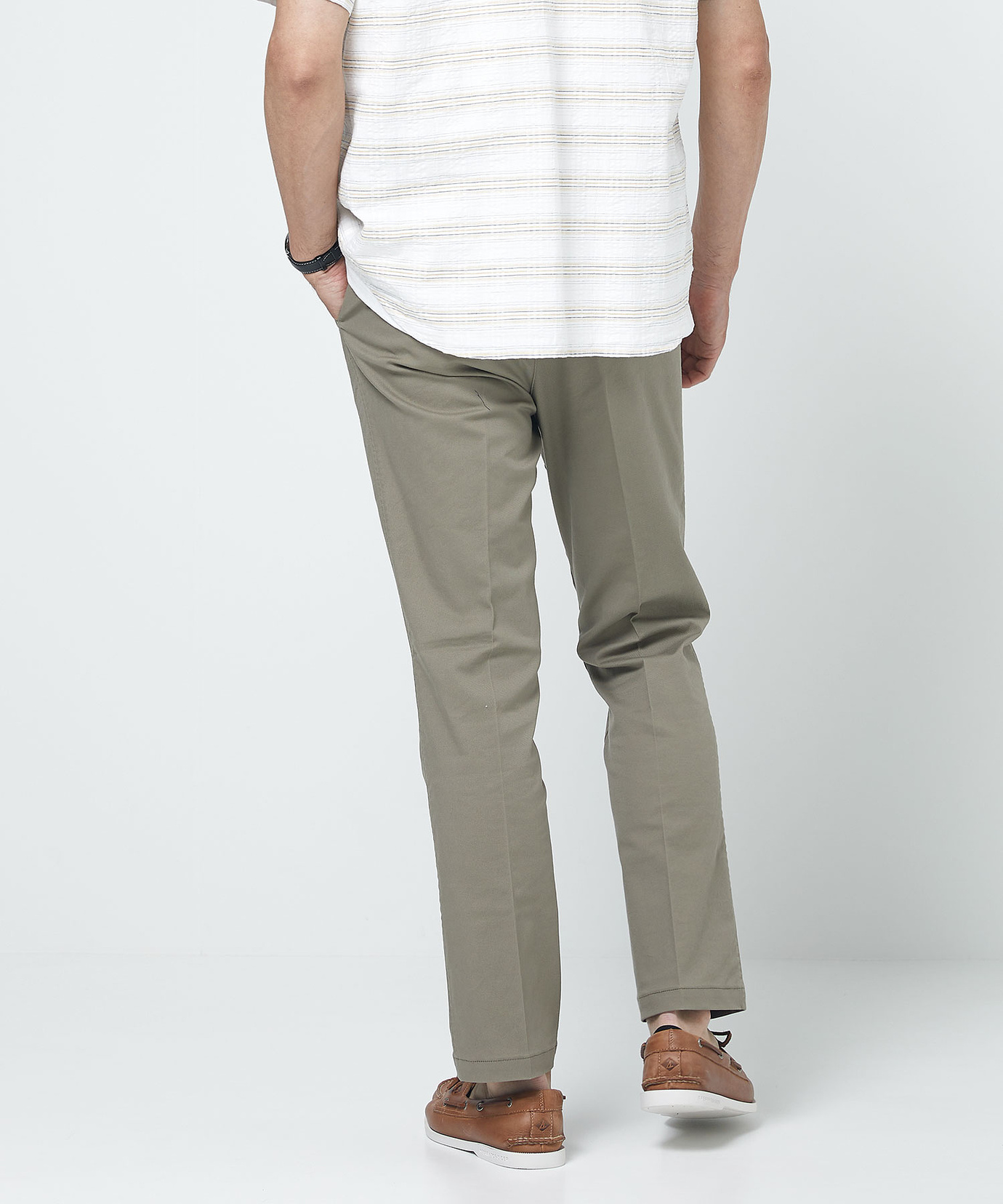 メンズ ストレッチ ノータック スマート チノパンツ【日本製生地】通販