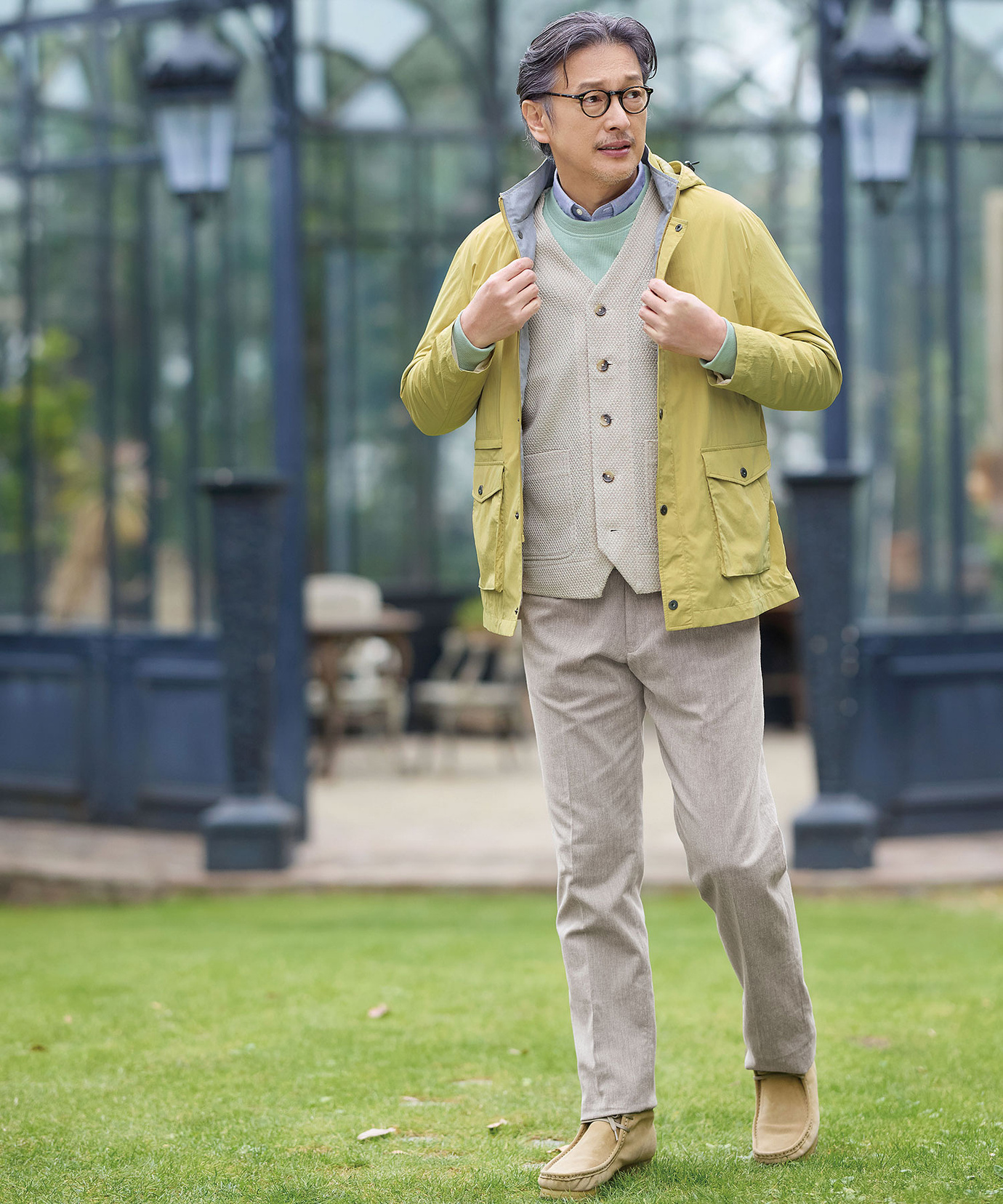 メンズ オックス 1タック アジャスターパンツ通販 [1605-51501