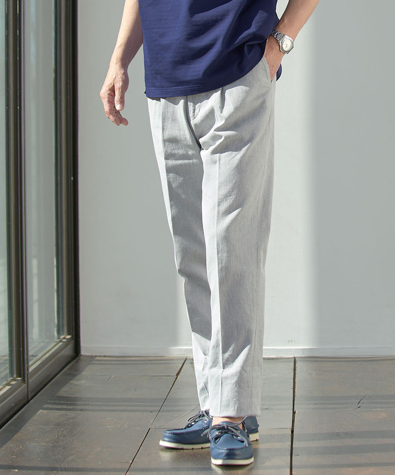 メンズ オックス 1タック アジャスターパンツ通販 [1605-51501