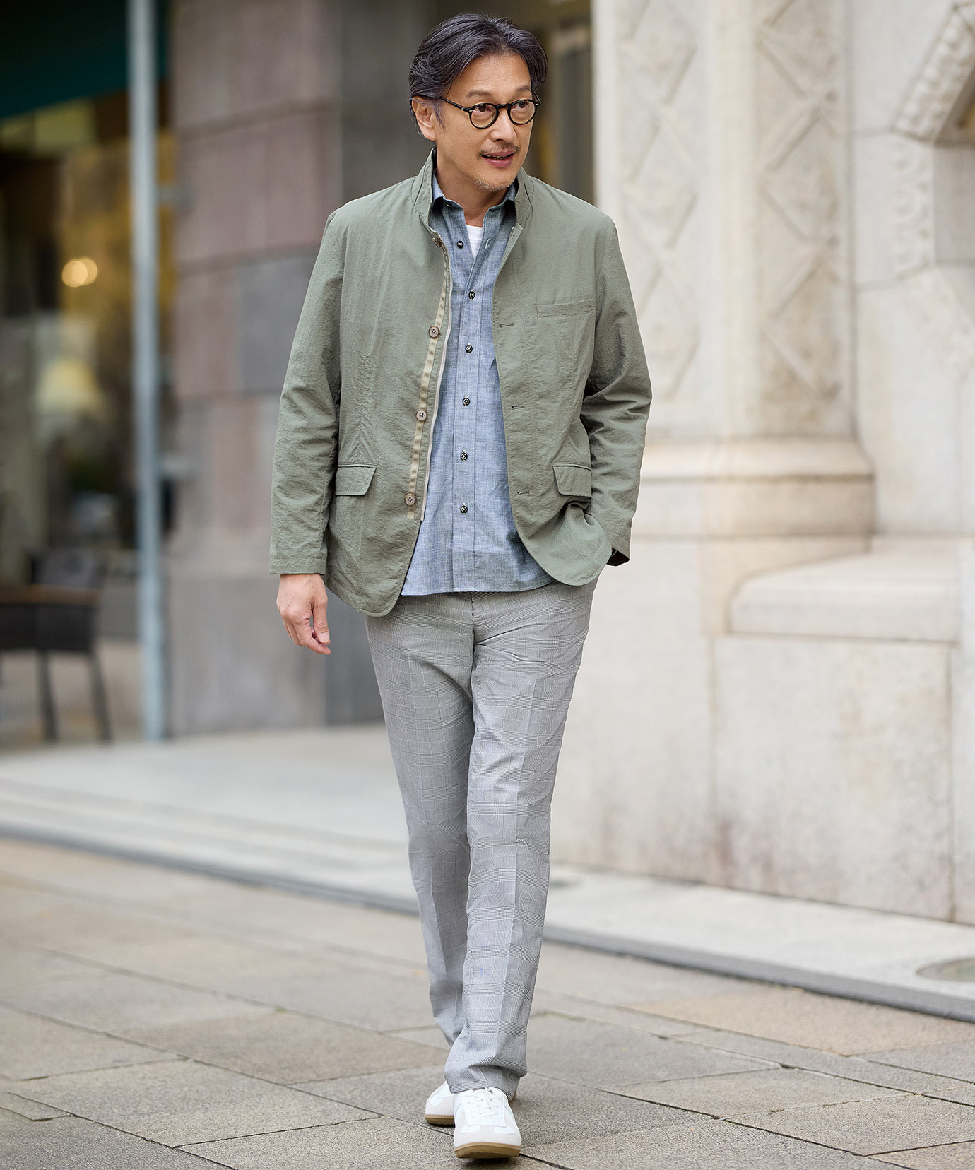 メンズ チェック柄 ストレッチ パンツ通販 [1605-51502