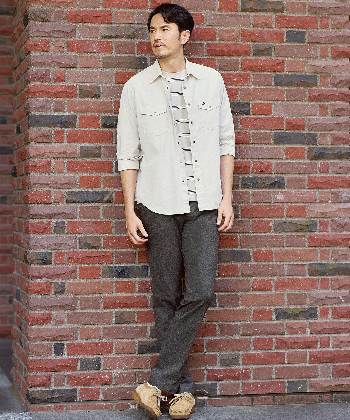 メンズ ポンチ素材 ストレート パンツ通販 [1605-55500