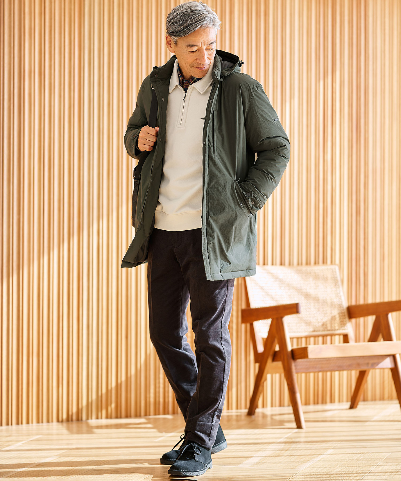 メンズ 裏起毛 テーパード パンツ通販 [1605-55506] - クロコダイル