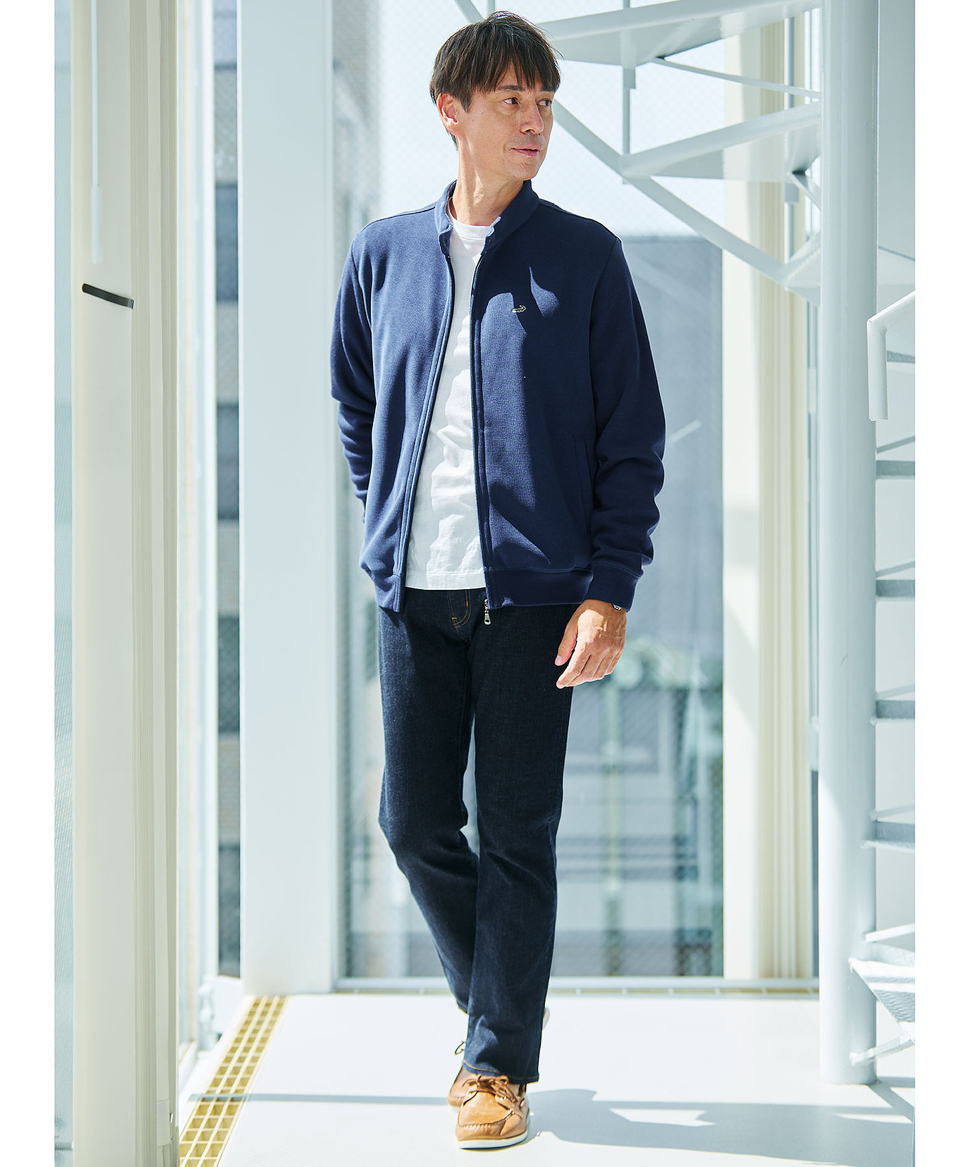 メンズ 5ポケット テーパード デニムパンツ通販 [1605-76500