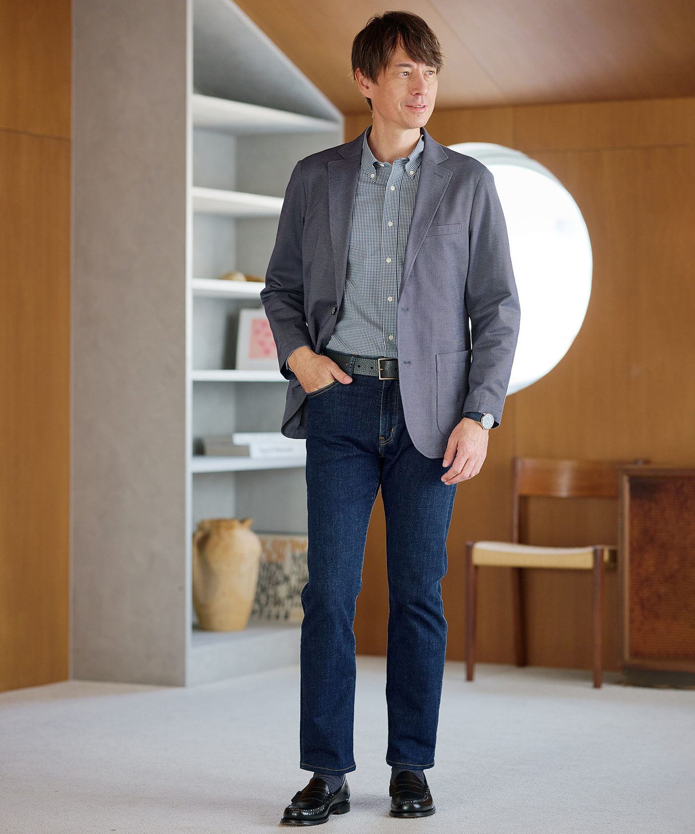 Brioni メンズ デニム パンツ 34 古着 クロコ メンズ 5ポケット テーパード デニムパンツ通販 [1605-76500