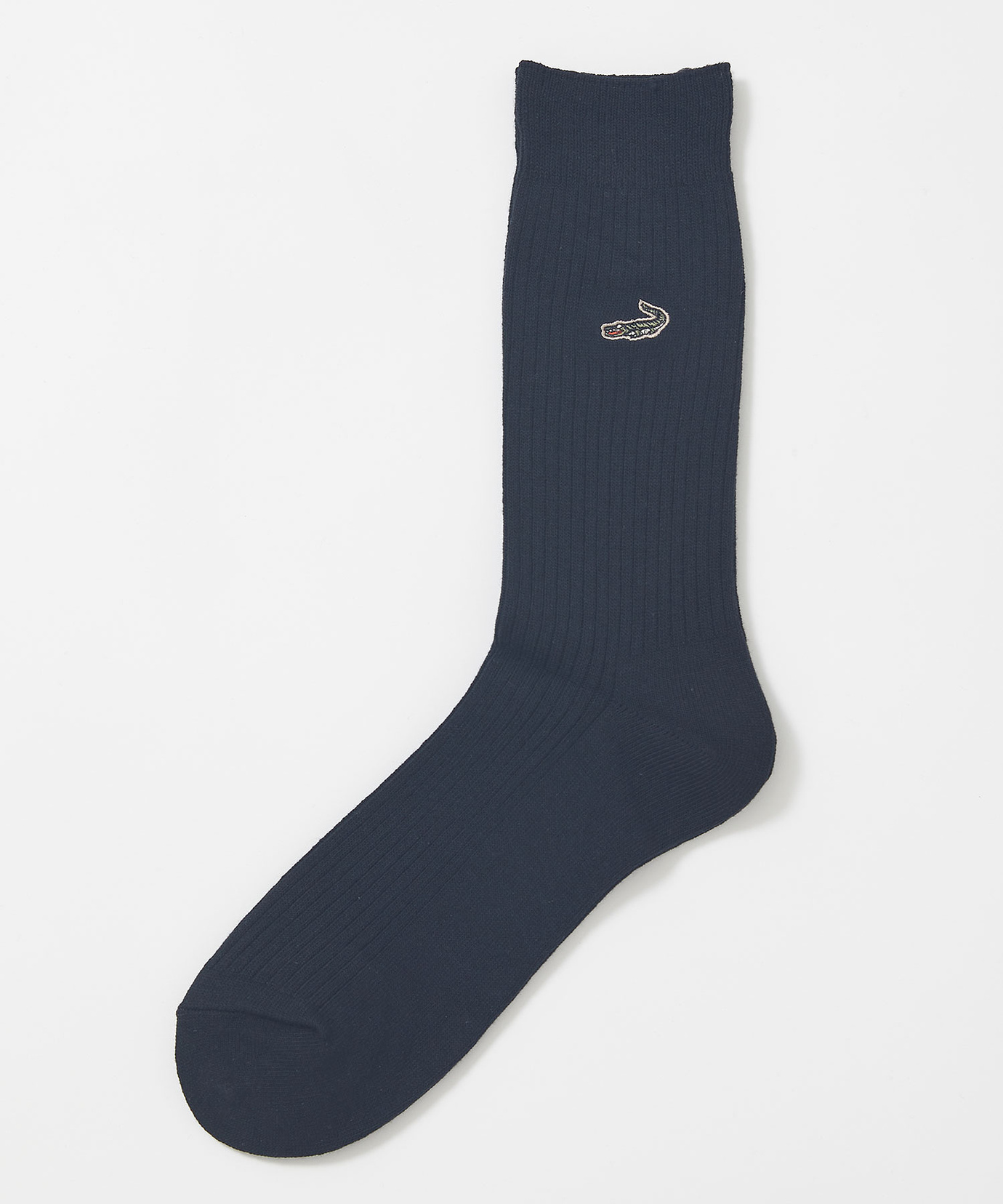 メンズ ワンポイント無地ソックス通販 [1607-03300] - クロコダイル