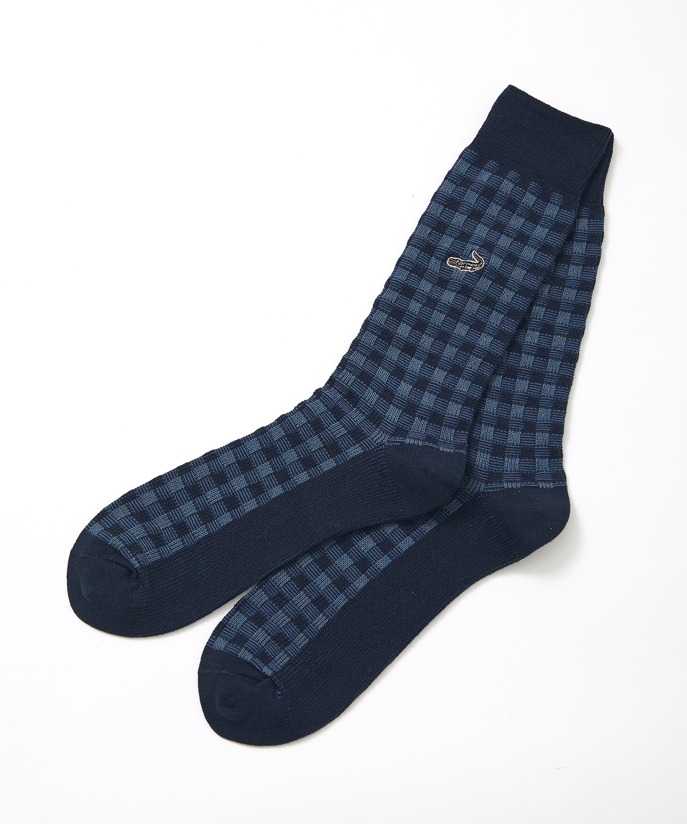 メンズ ジャカード ギンガムチェック ソックス通販 [1607-41700