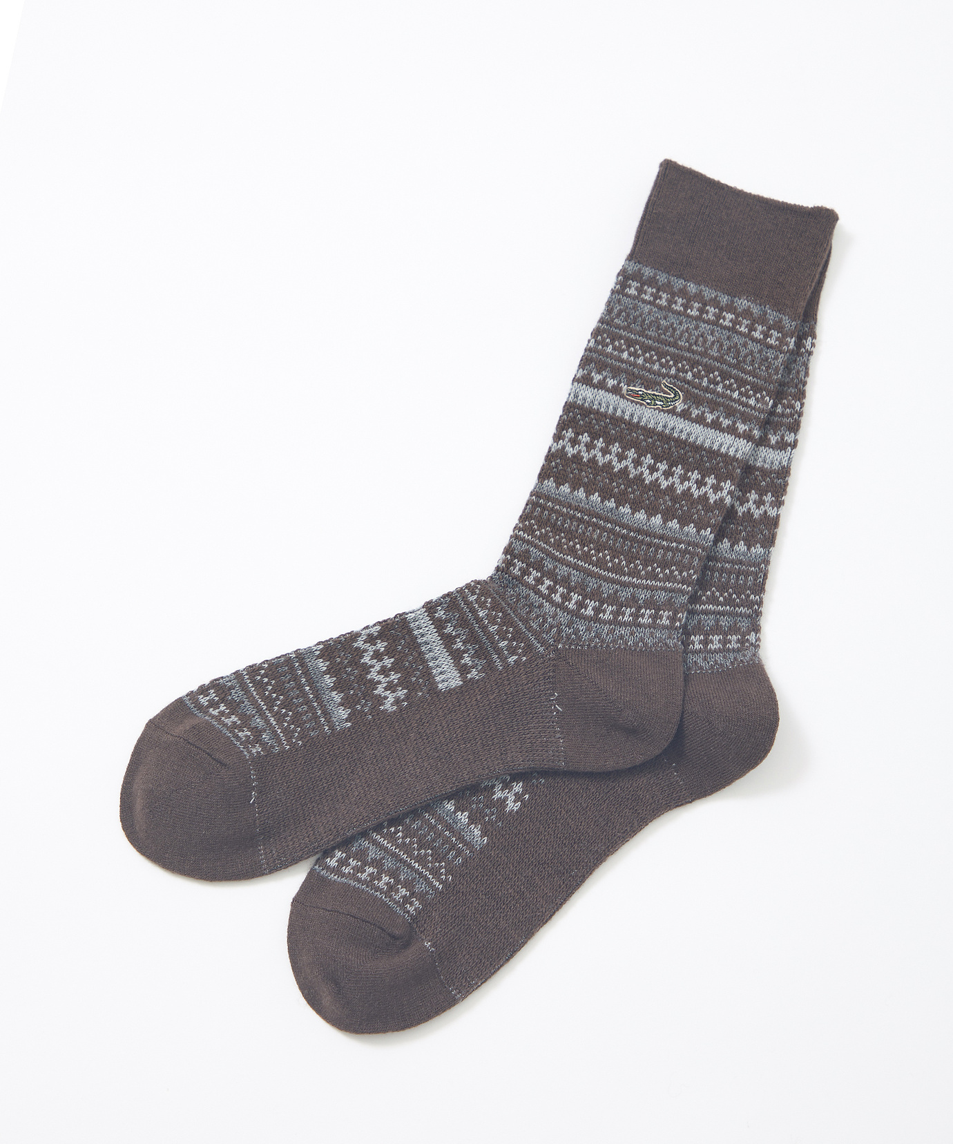 メンズ ウール混 フェアアイル ソックス【日本製】通販 [1607-45706