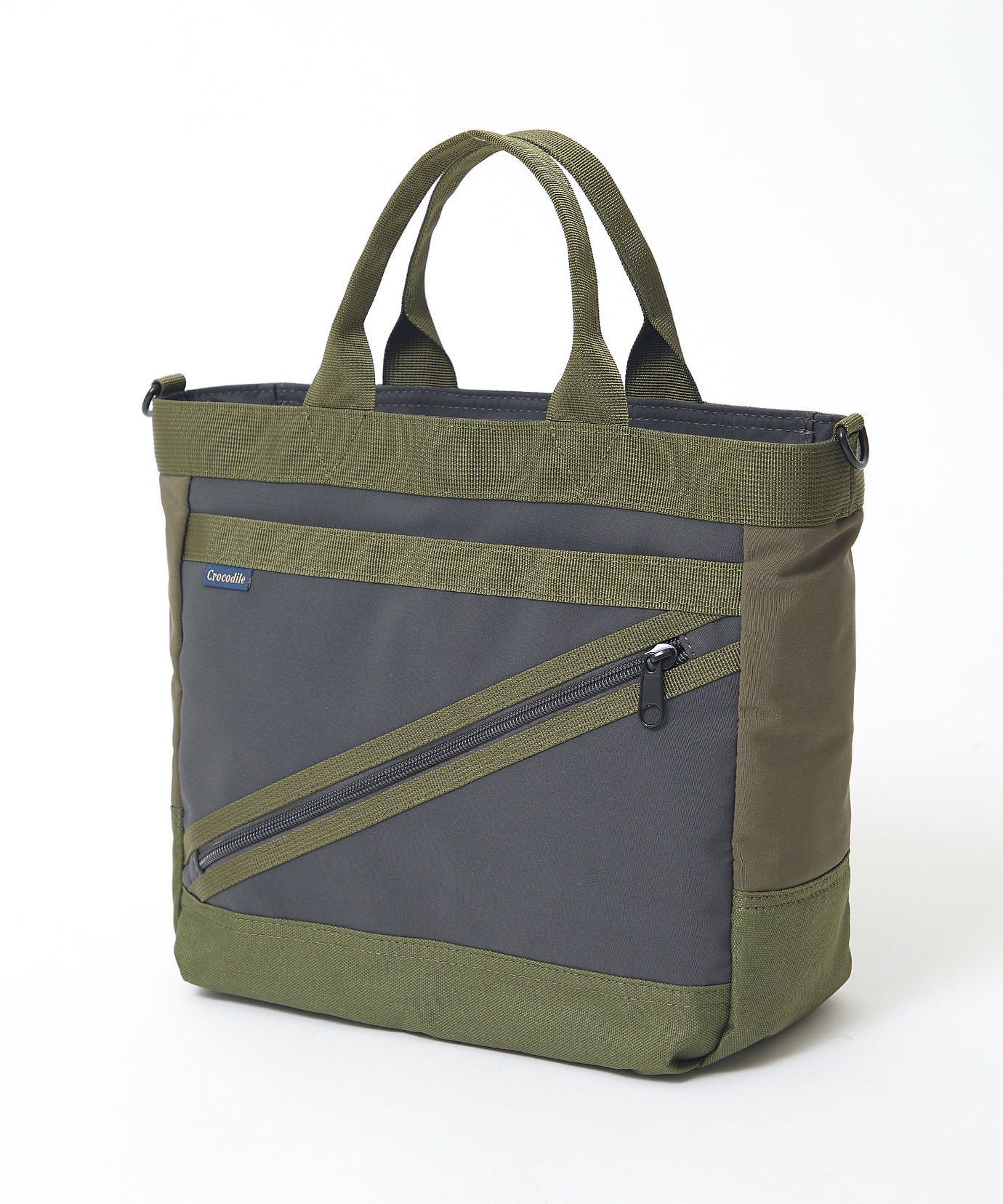 メンズ ナイロン ジップデザイン トートバッグ通販 [1608-55805