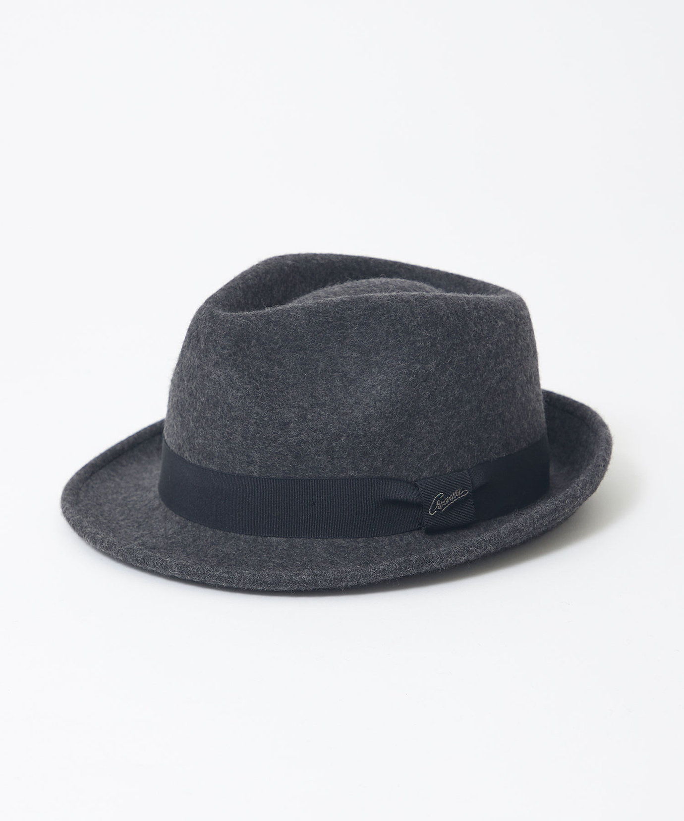 黒いウールフェルトハット Borsalino 黒 ウール フェルトハット サイズ
