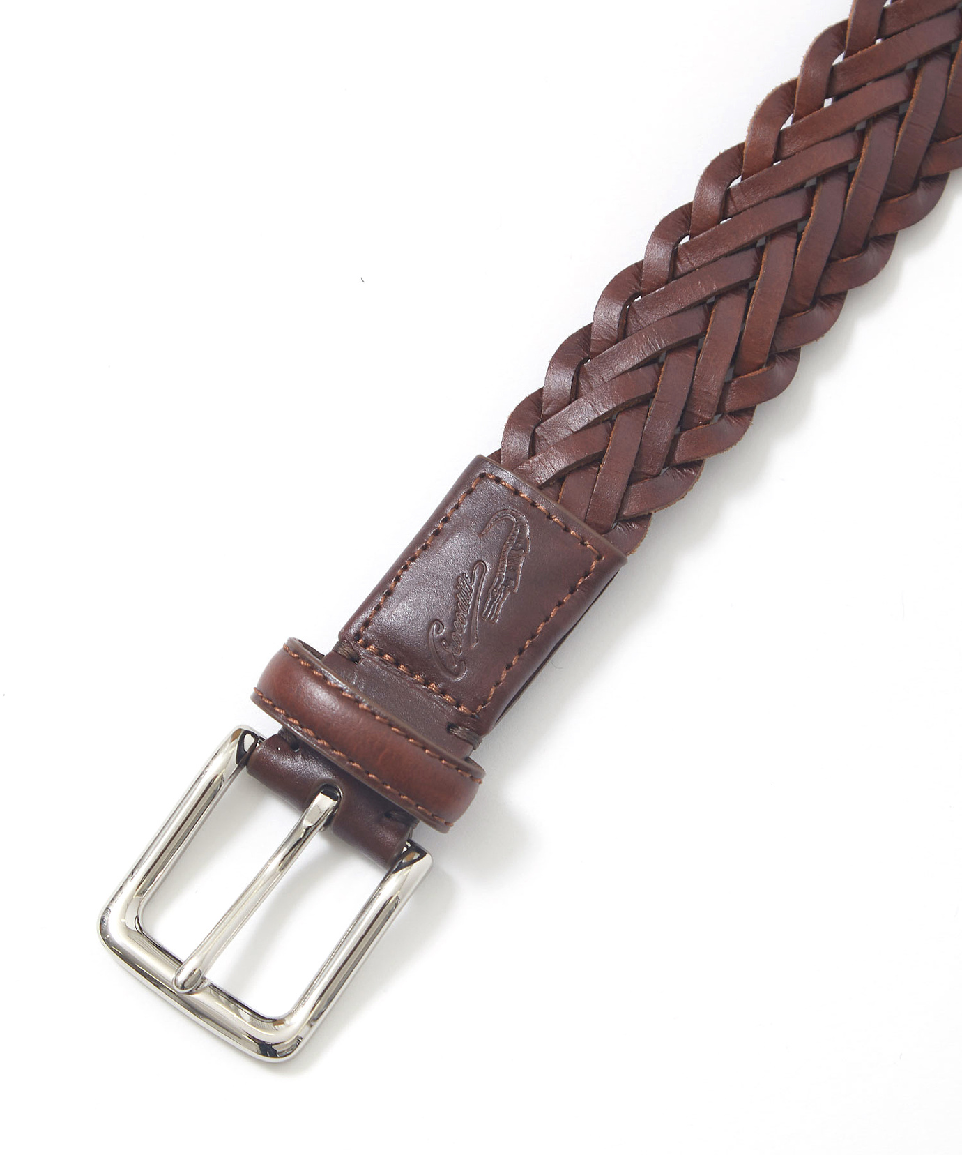 みぃ　極美品　6 roku ロク メゾンボワネ 別注ベルト アクアスキュータム｜穴無しベルト｜ディアスキン・鹿革【MORIYA公式通販】