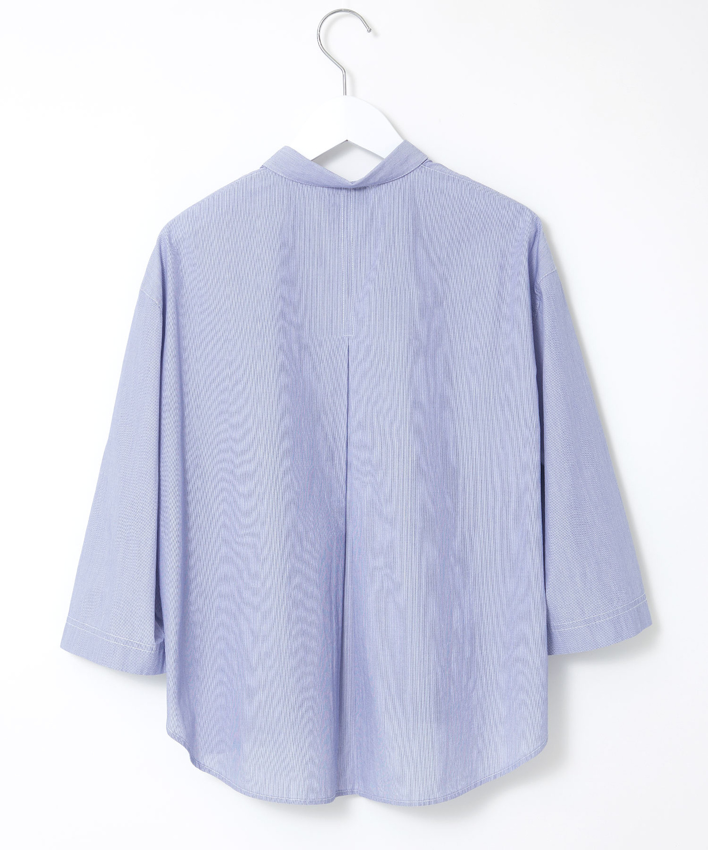 レディース スノーコットン バックタック 七分袖ブラウス【接触冷感