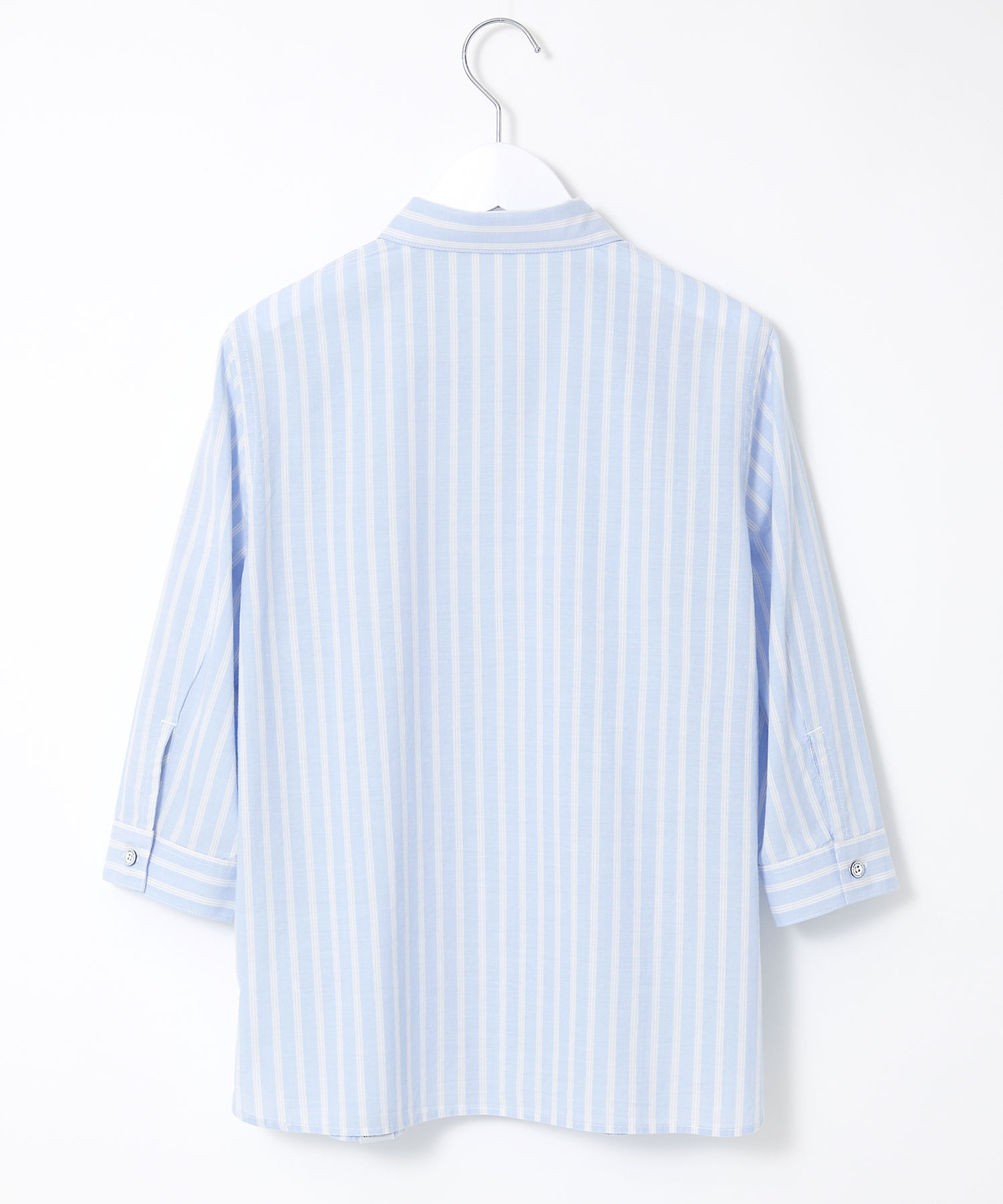 レディース ストライプ 七分袖 ブラウス通販 [2001-53105