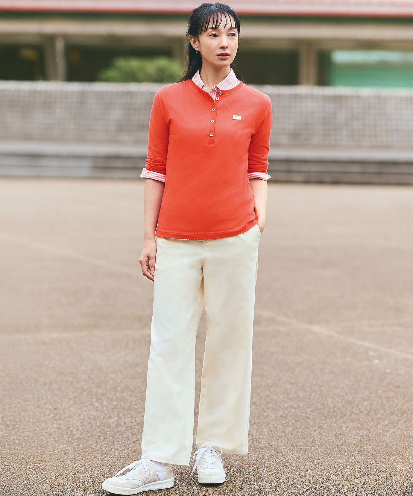 レディース ストライプ 七分袖 ブラウス通販 [2001-53105