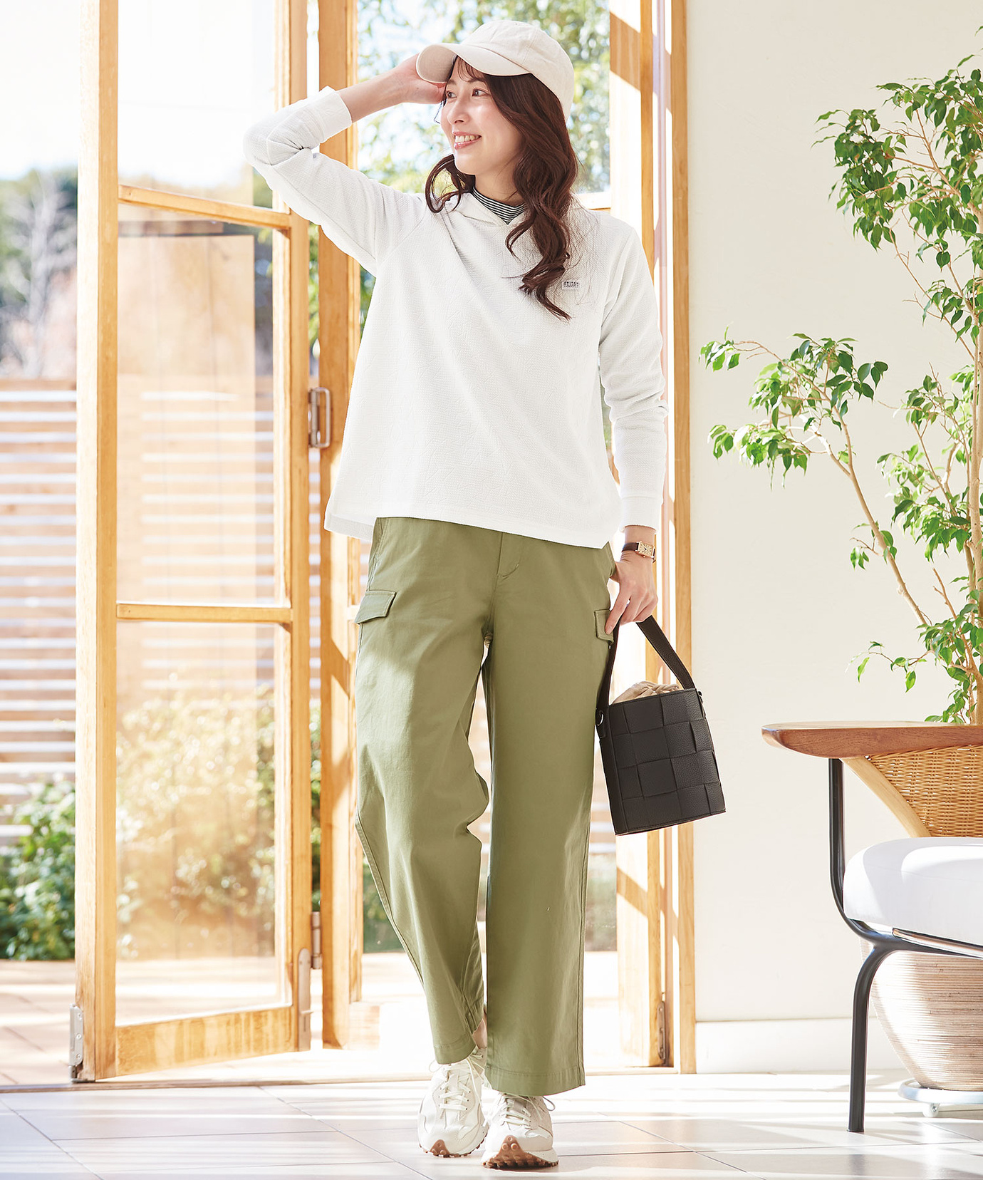 レディース ボーダー ハイネック カットソー通販 [2002-48206