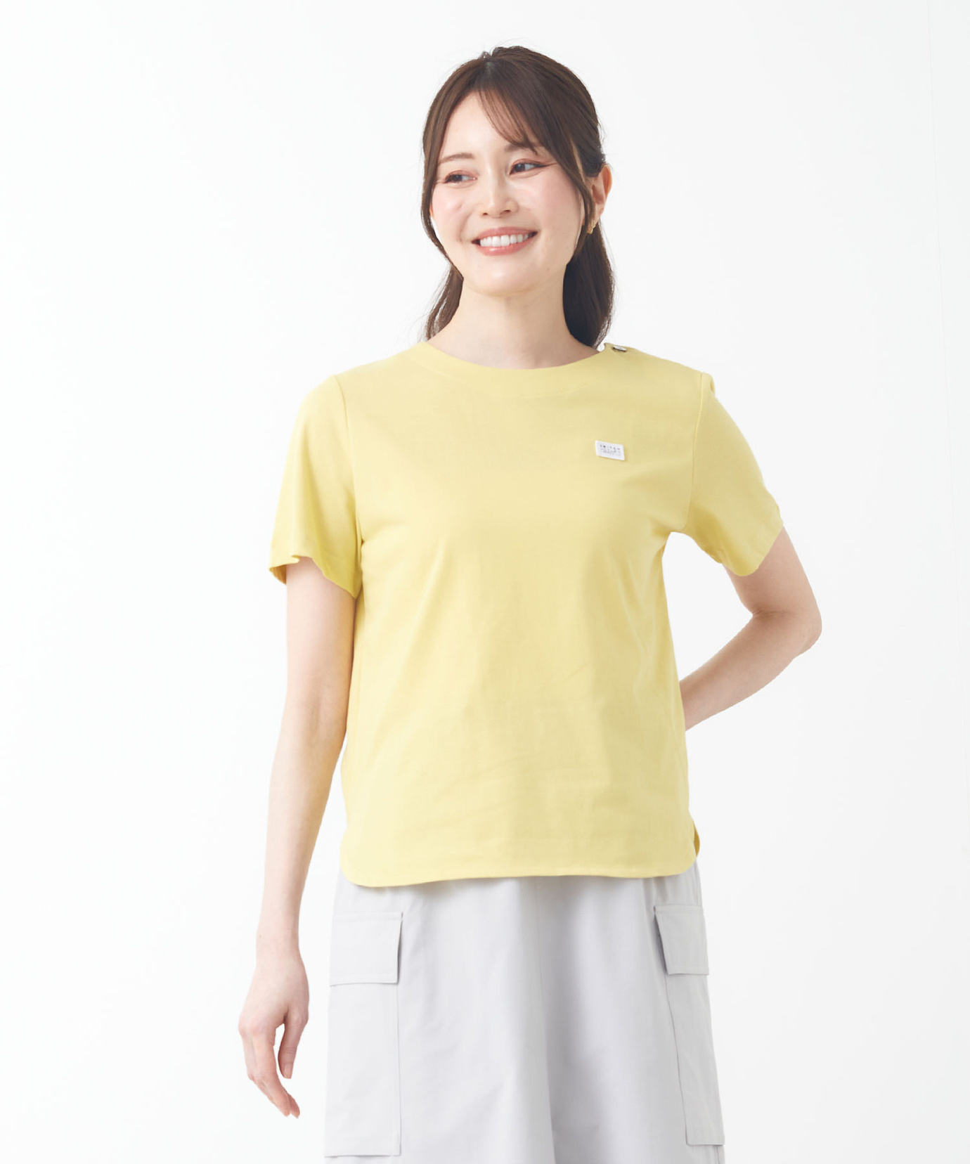 レディース バックタック 無地 Tシャツ【吸汗速乾】通販 [2002-53209