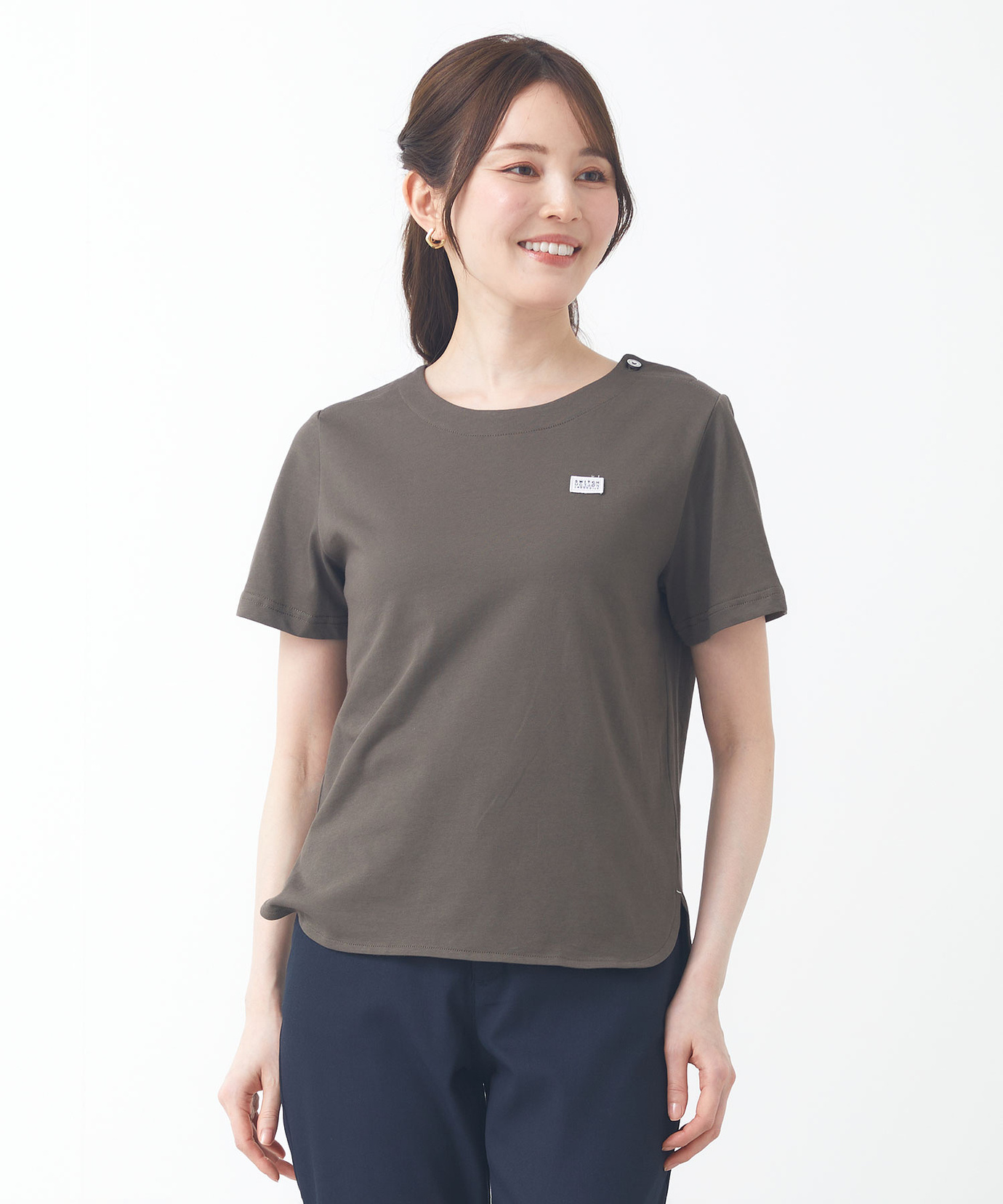 レディース バックタック 無地 Tシャツ【吸汗速乾】通販 [2002-53209