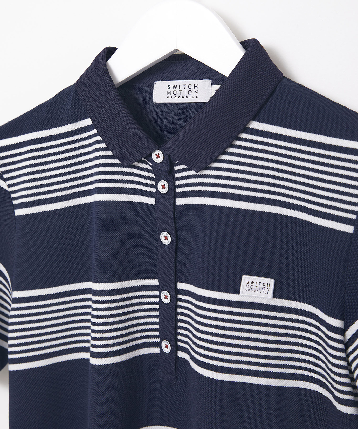 【未使用】定価¥25,300 鹿の子地ボーダーマキシシャツドレス　紐リボン付 未使用】定価¥25,300 鹿の子地ボーダーマキシシャツドレス 紐