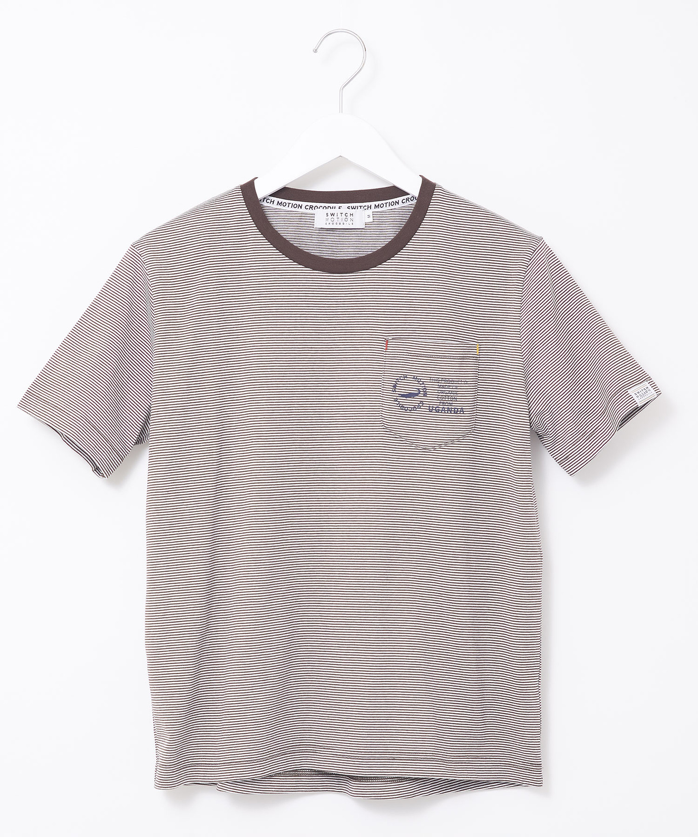 レディース クルーネック プリント Tシャツ【ウガンダオーガニック