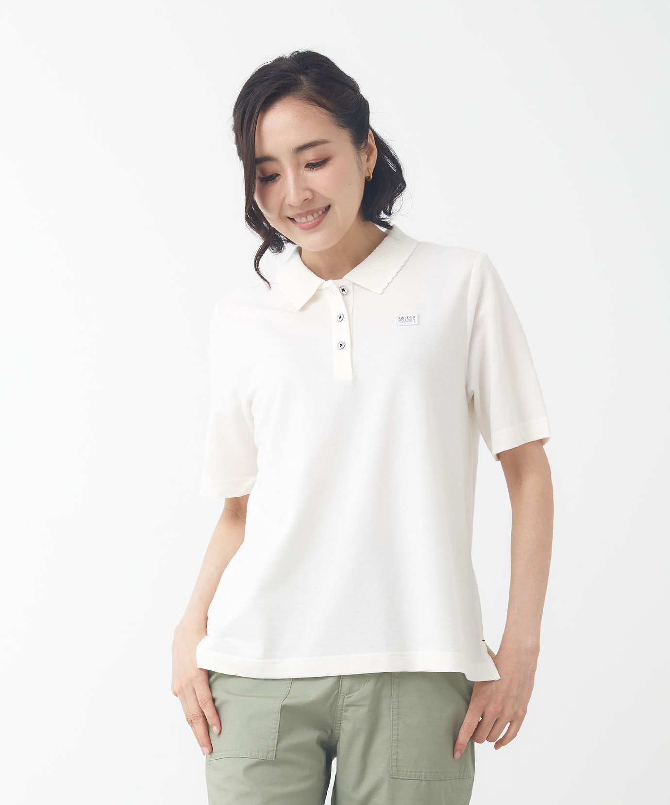 レディース スノーコットン 鹿の子 ポロシャツ【接触冷感】通販 [2002