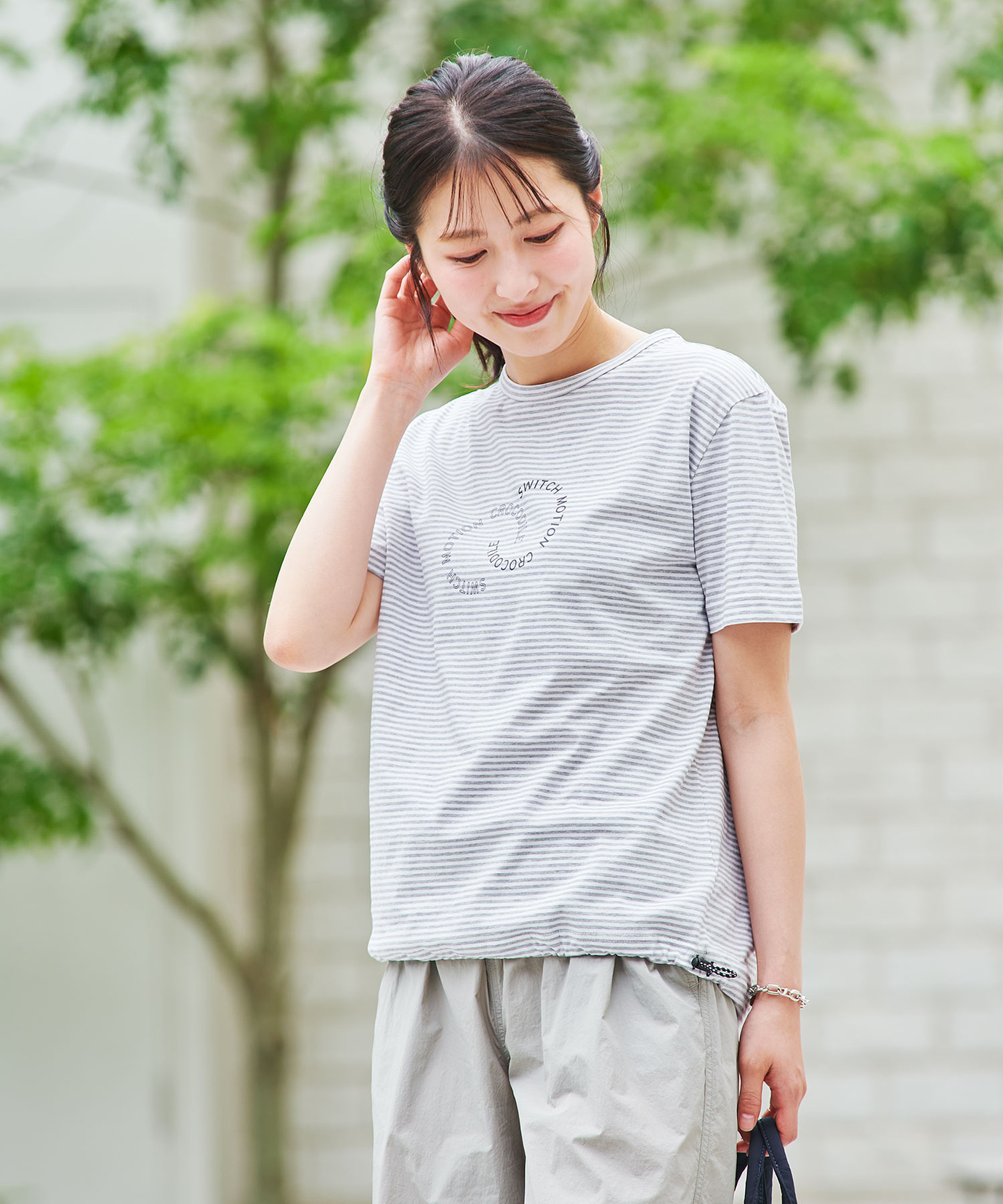 レディース ロゴリング プリント Tシャツ通販 [2002-53223