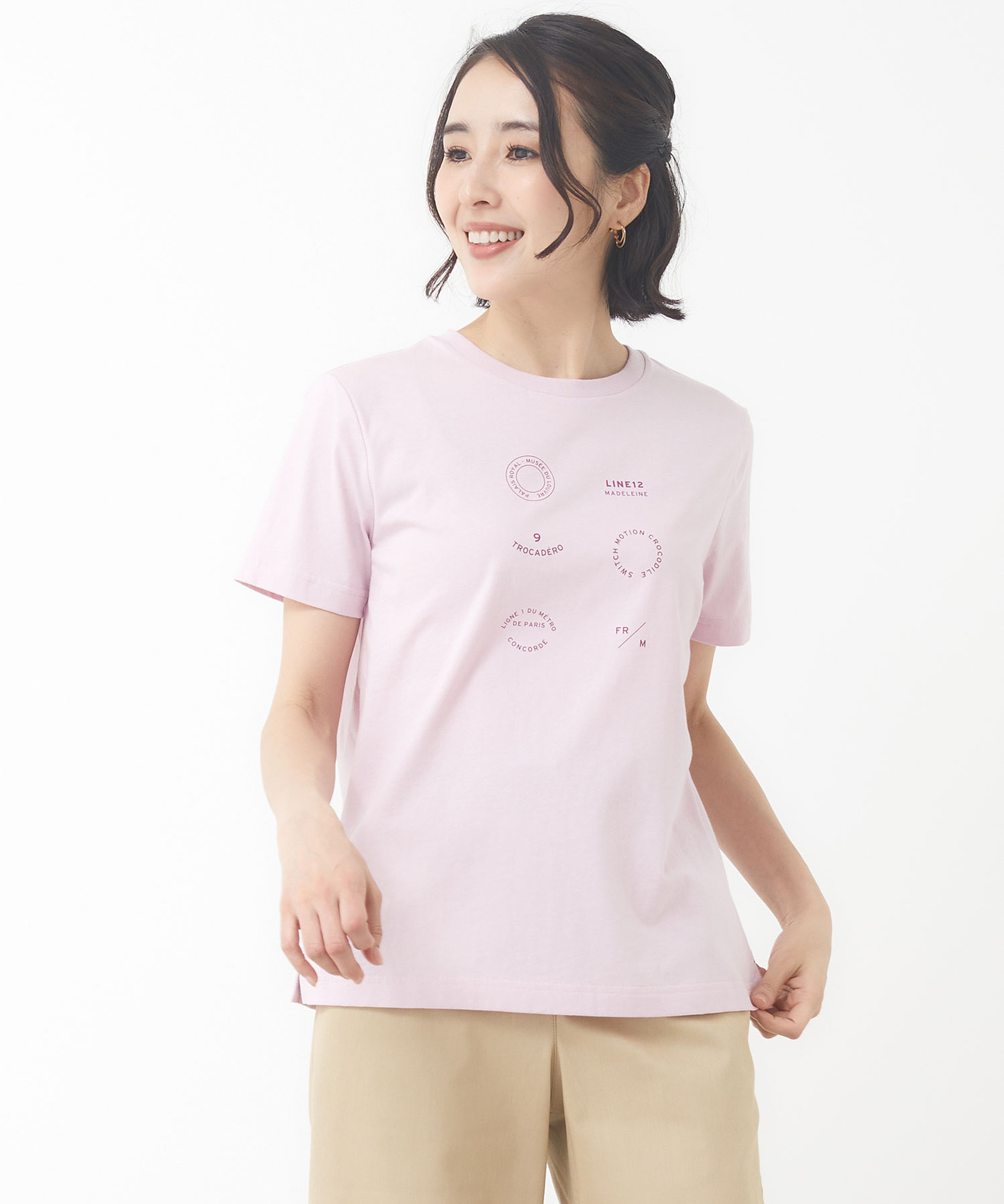 レディース スノーコットン プリント Tシャツ【接触冷感】通販 [2002