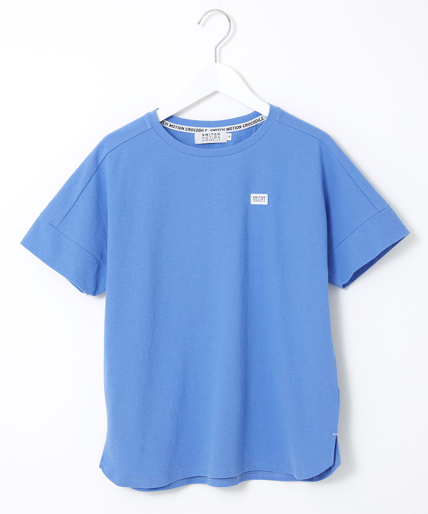 レディース 無地 切り替え クルーネック Tシャツ通販 [2002-53230