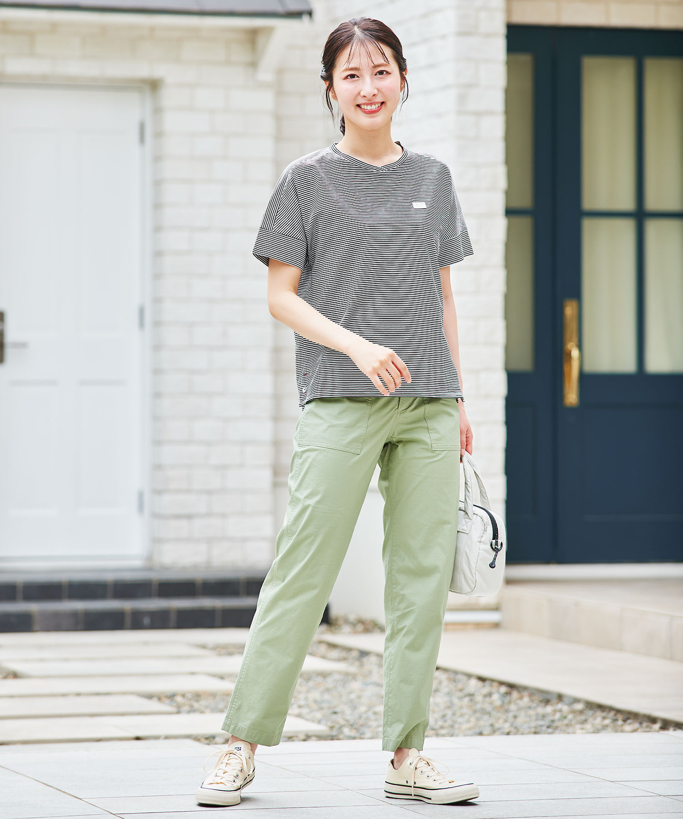 レディース 天竺 切り替えデザイン Tシャツ通販 [2002-53238