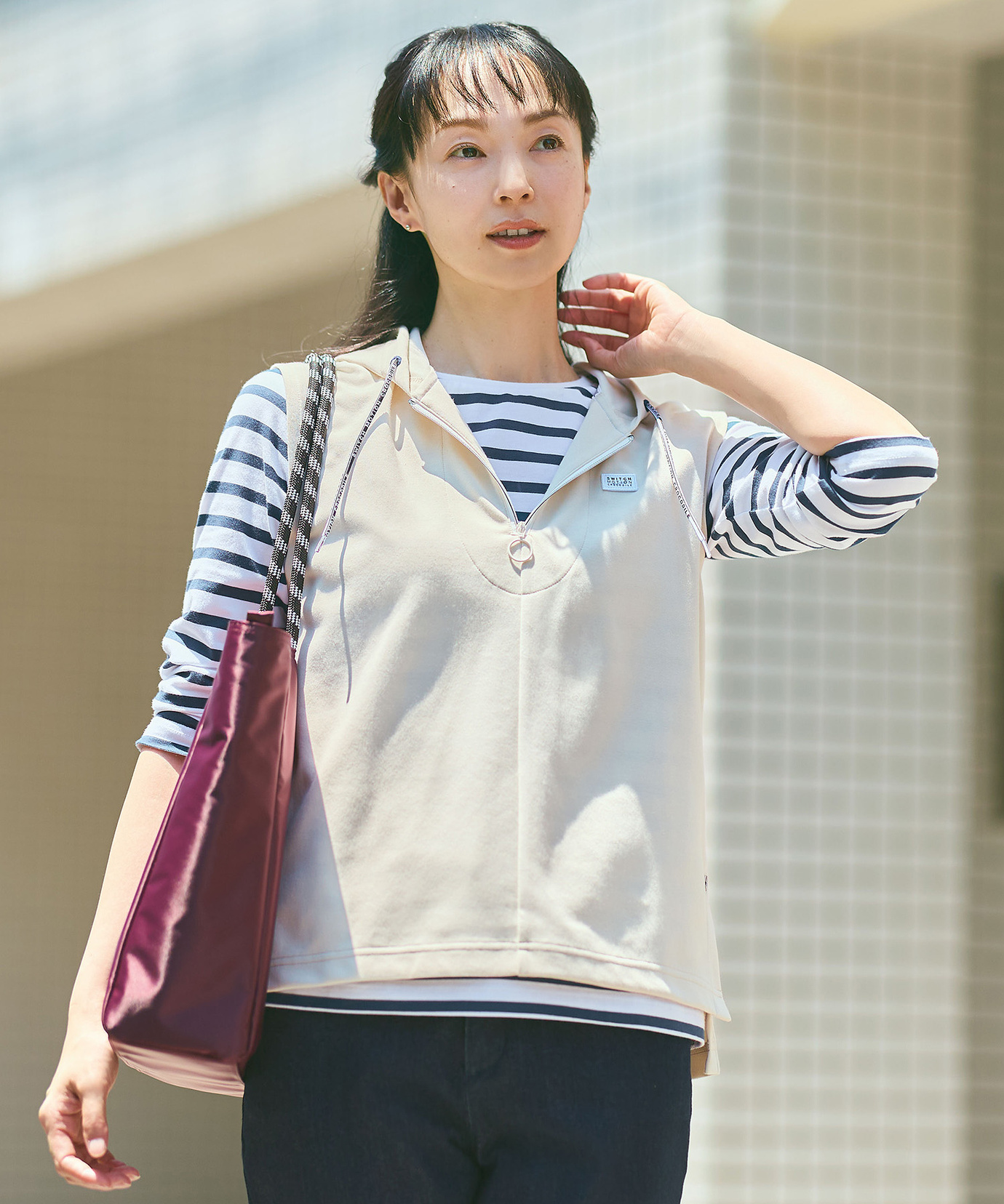 【美品】  GOLF 中綿フードジップベスト ロゴ M 美品】 GOLF 中綿フードジップベスト ロゴ M 美品】 GOLF 中綿フード